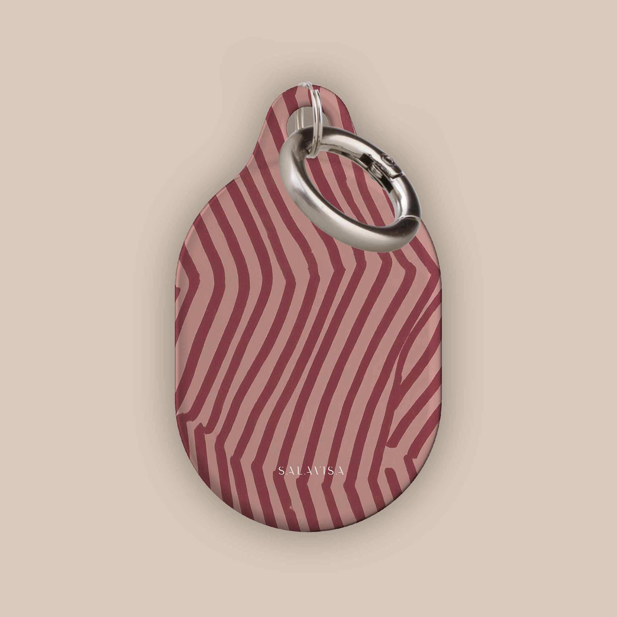 Chevron Wine AirTag Holder — view 2 — Salavisa
