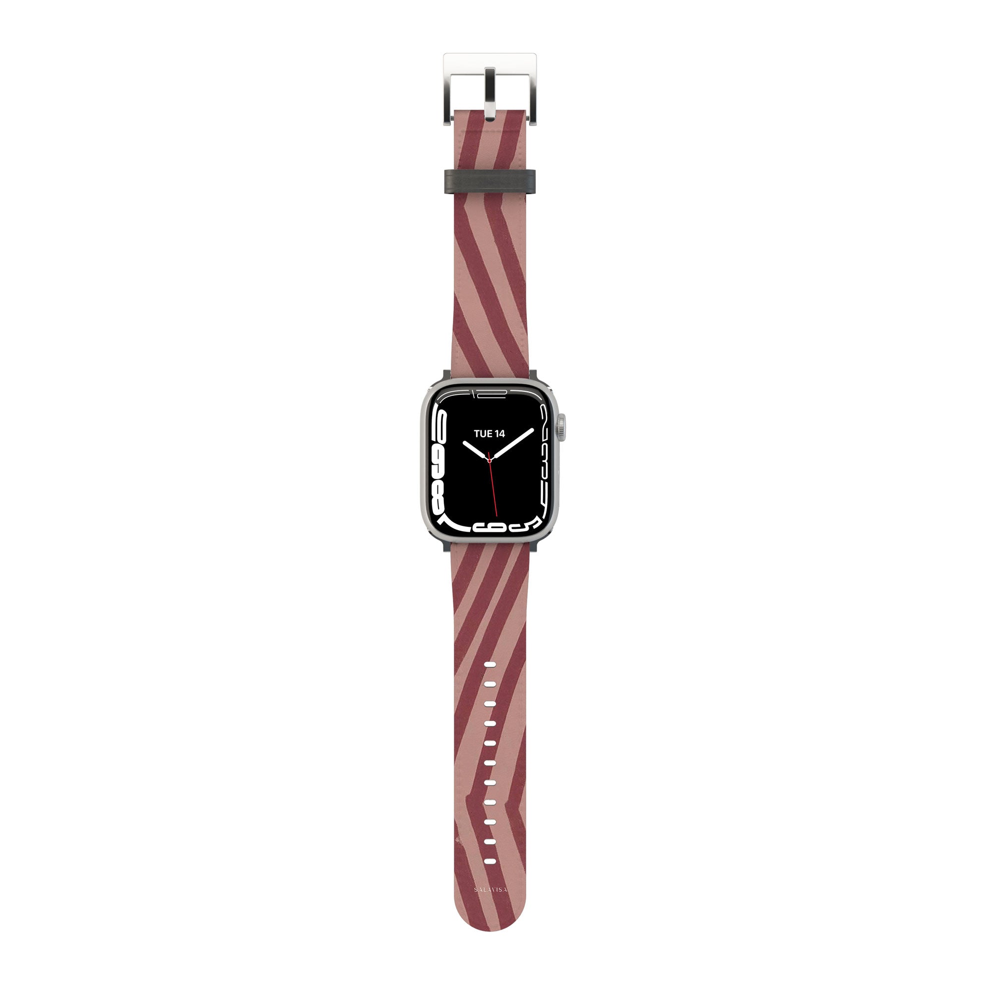 Chevron Wine Apple Watch Band — Salavisa
