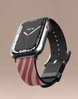 Chevron Wine Apple Watch Band — view 4