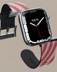 Chevron Wine Apple Watch Band — view 5