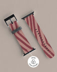Chevron Wine Apple Watch Band — view 6