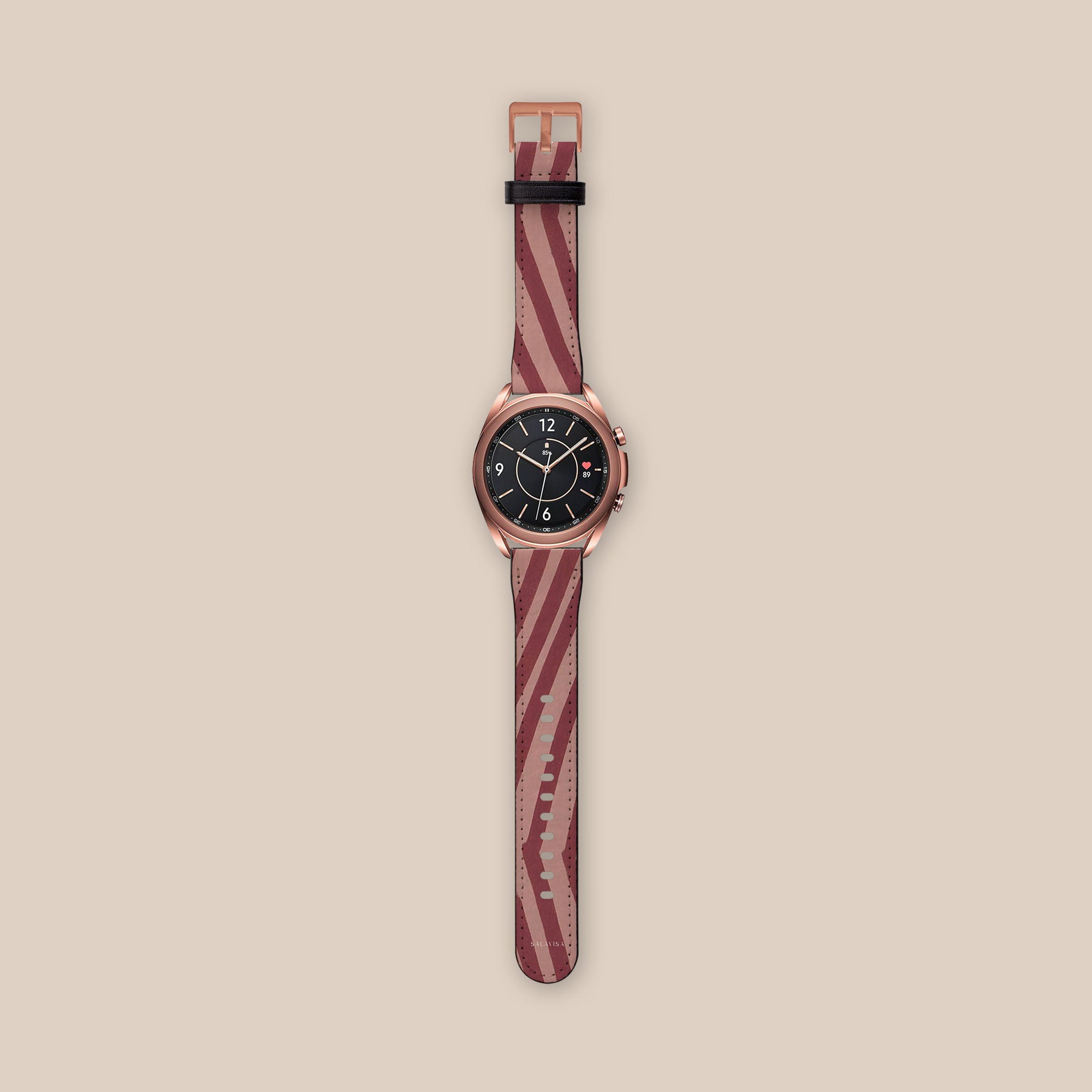 Chevron Wine Galaxy Watch Band — view 3 — Salavisa