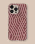 Chevron Wine Phone Case — angle view