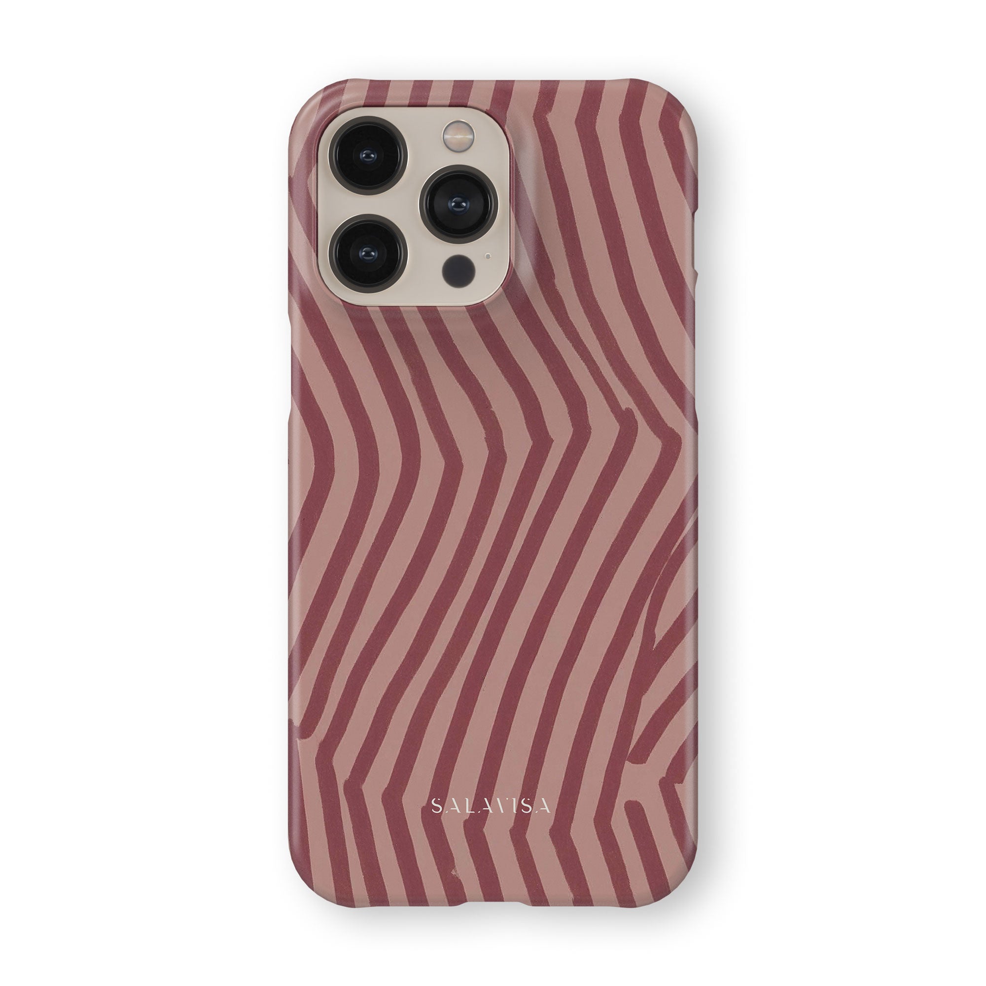 Chevron Wine Phone Case — front view — Salavisa