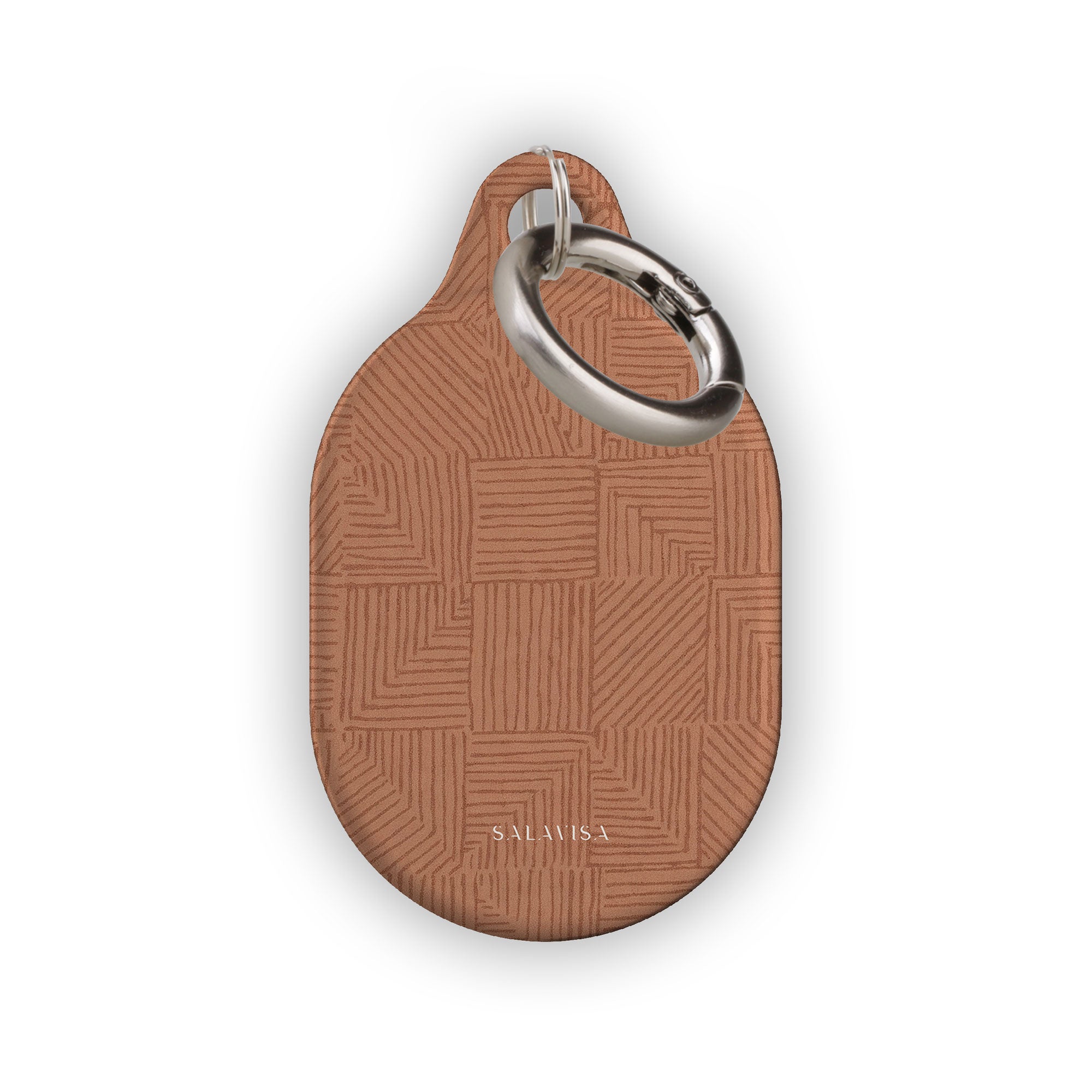 Crosshatch Terracotta AirTag Holder — Salavisa