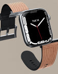 Crosshatch Terracotta Apple Watch Band — view 5