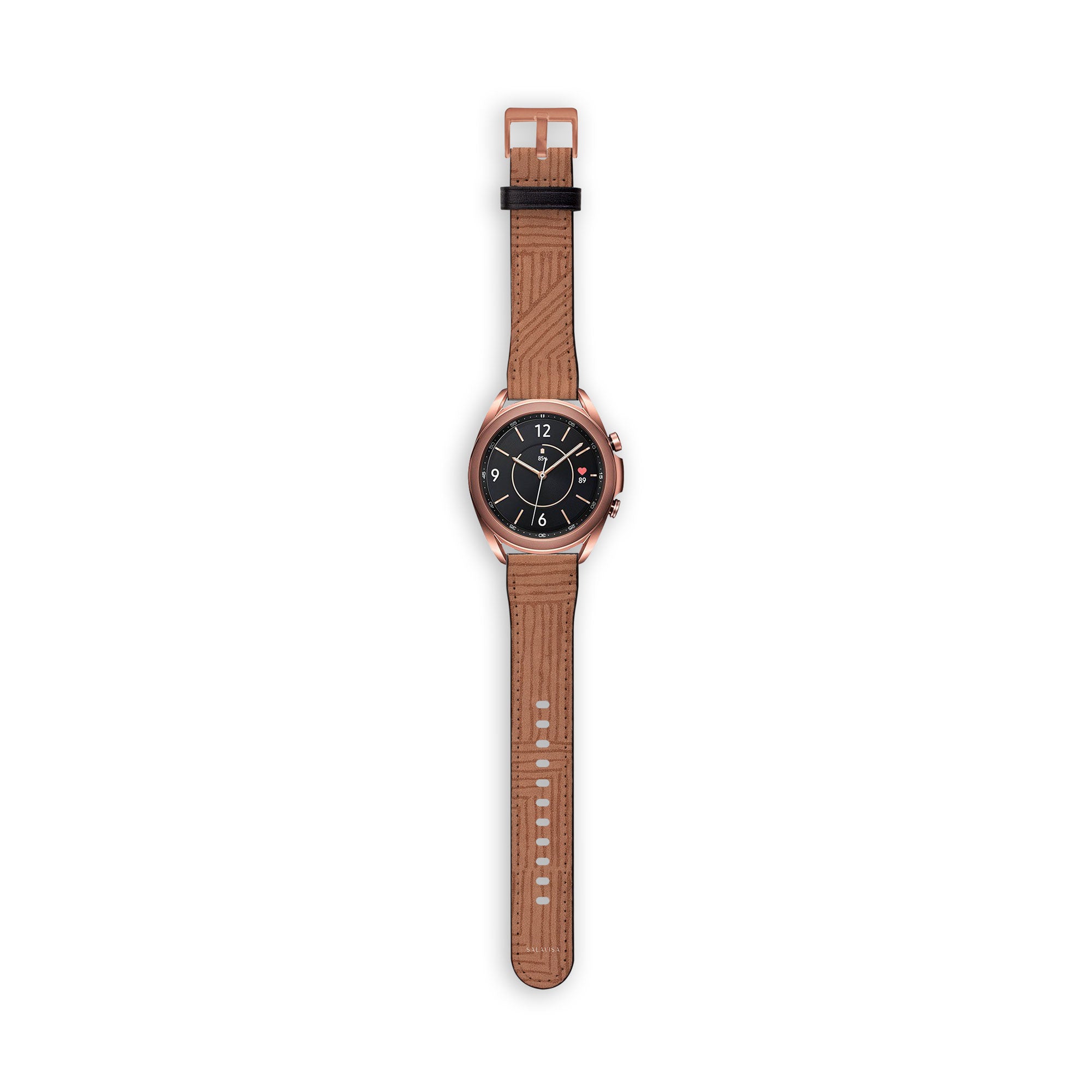 Crosshatch Terracotta Galaxy Watch Band — Salavisa