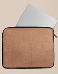 Crosshatch Terracotta Laptop Sleeve — view 5