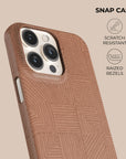Crosshatch Terracotta Phone Case — view 5