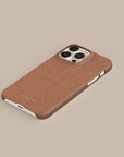 Crosshatch Terracotta Phone Case — side profile