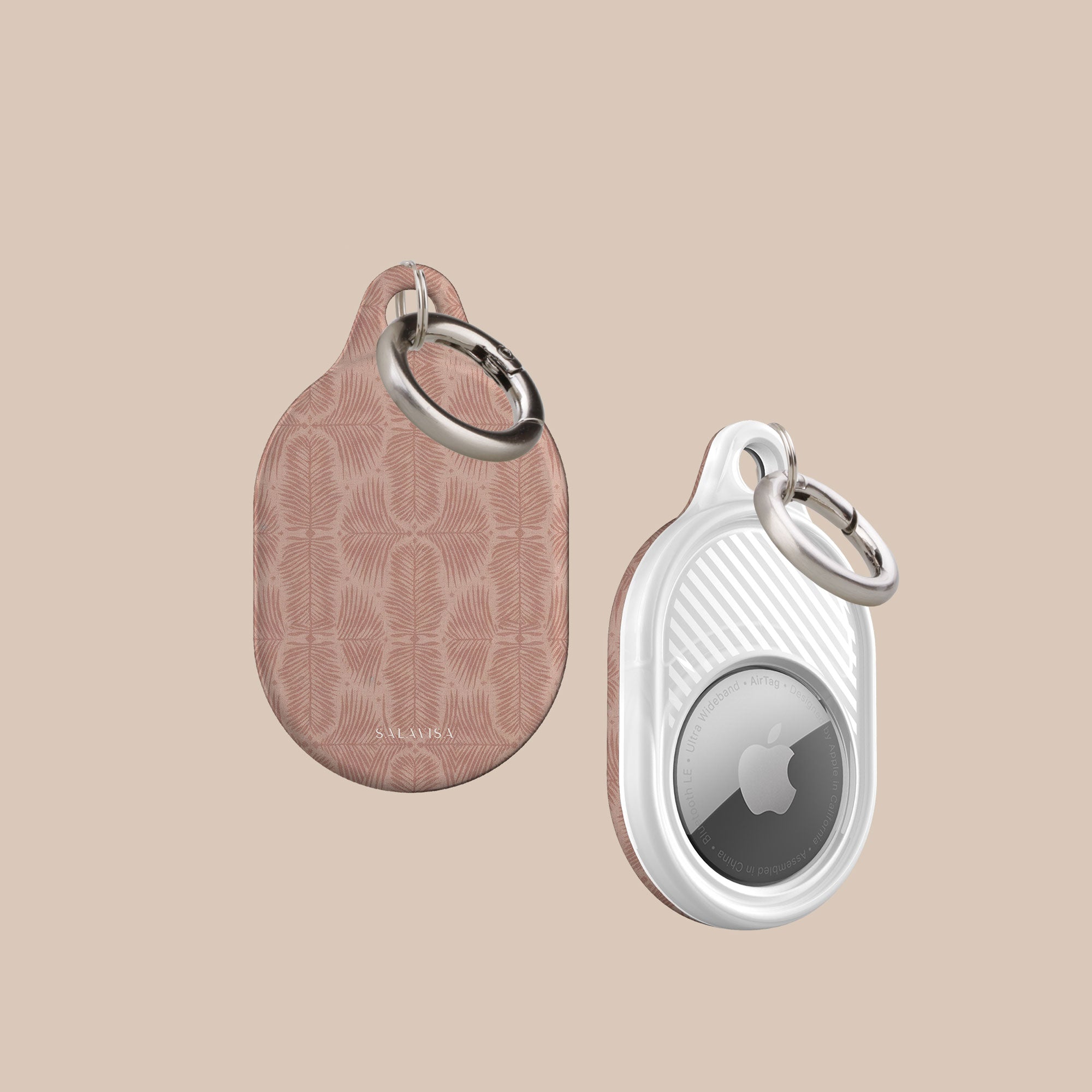 Fern Blush AirTag Holder — view 3 — Salavisa