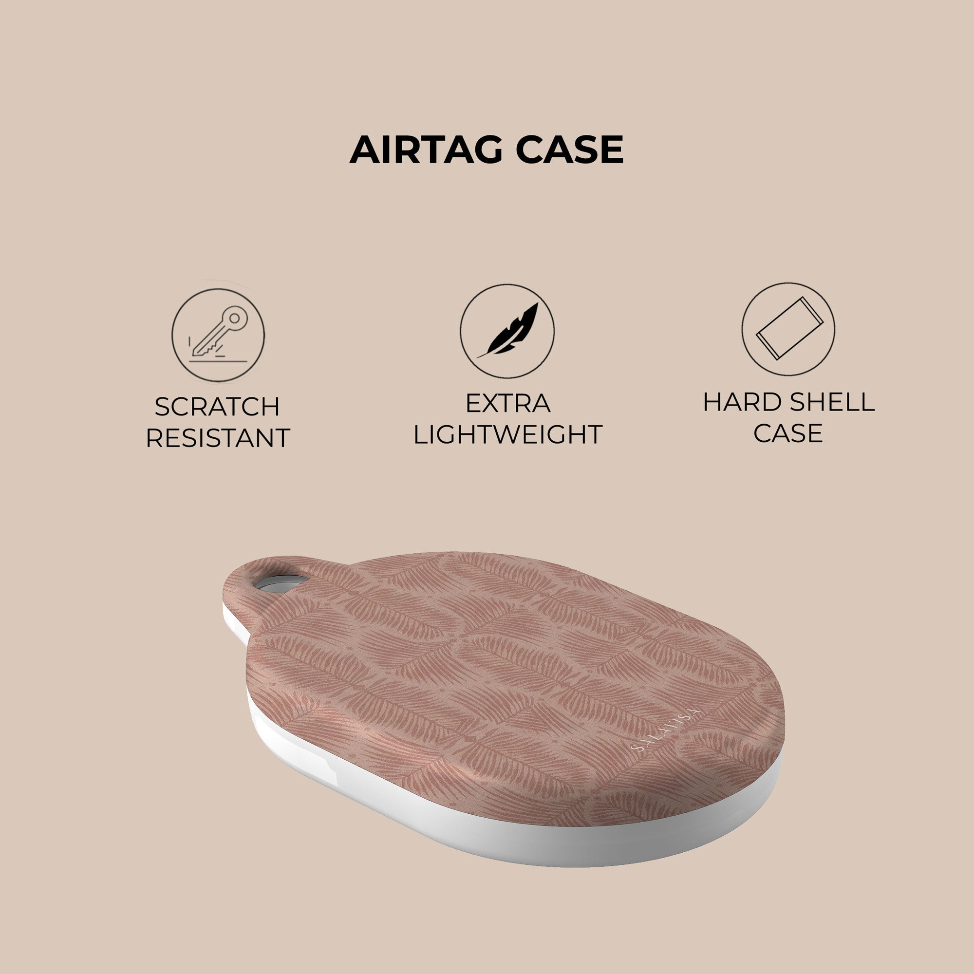 Fern Blush AirTag Holder — view 4 — Salavisa