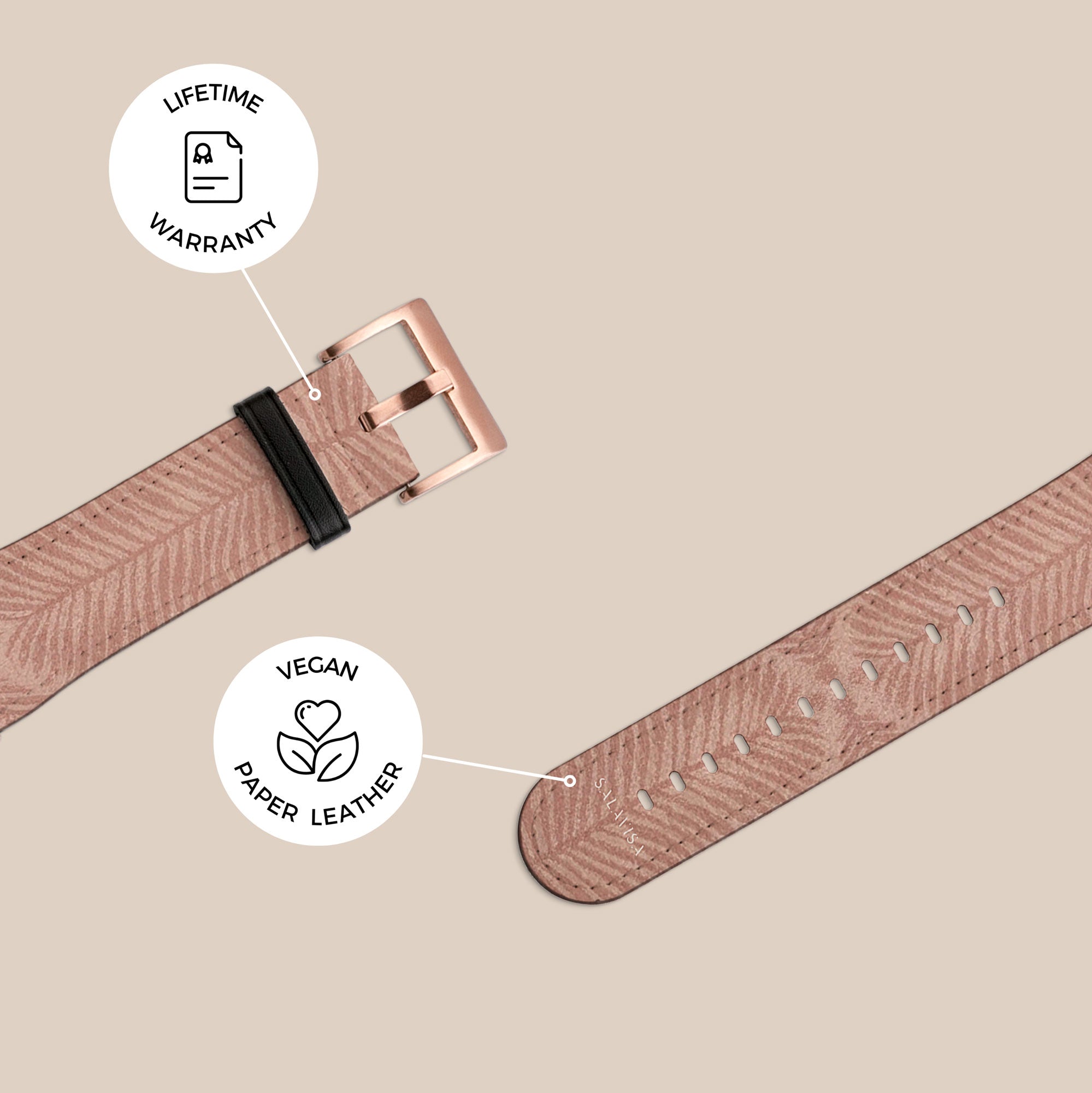 Fern Blush Galaxy Watch Band — view 4 — Salavisa