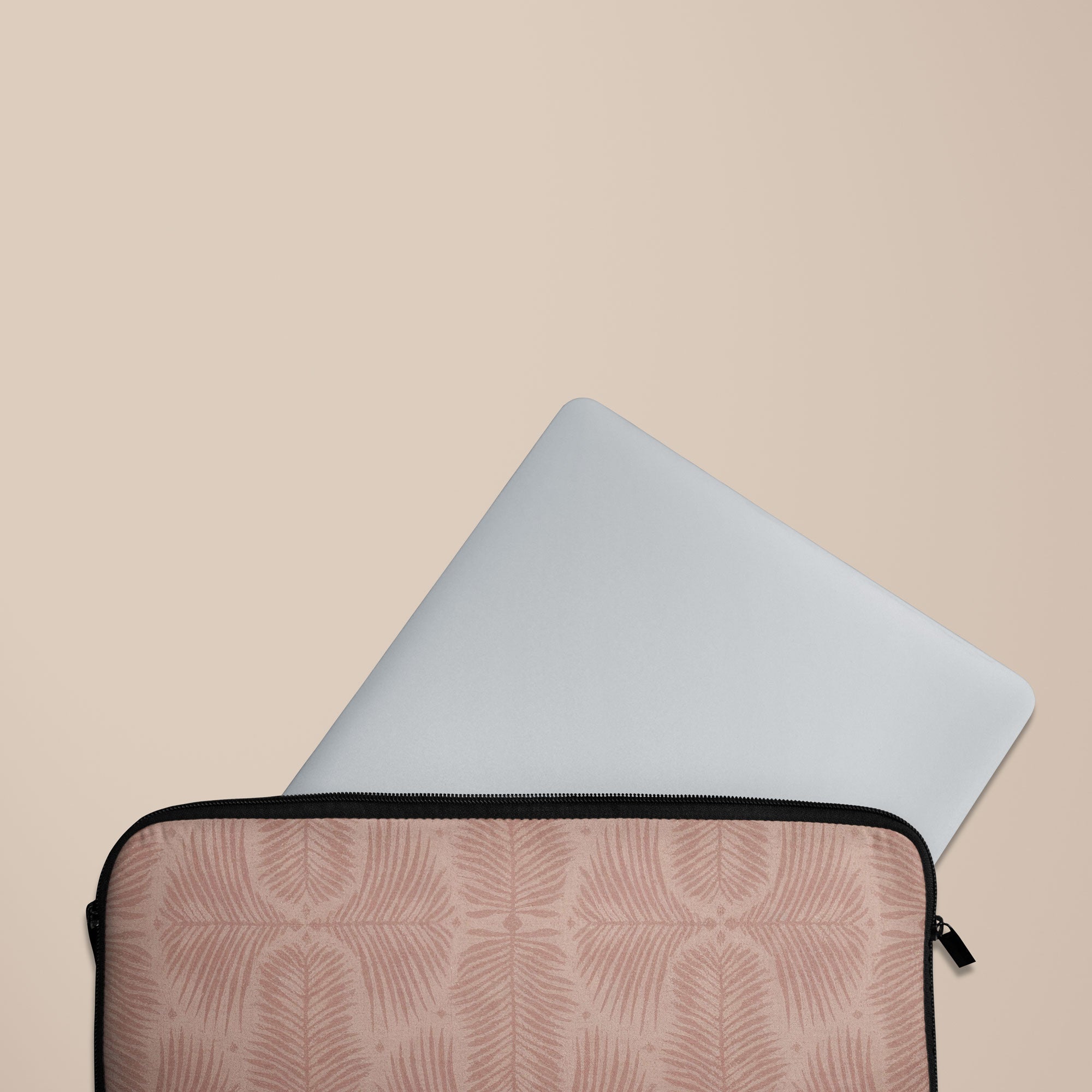Fern Blush Laptop Sleeve — view 3 — Salavisa