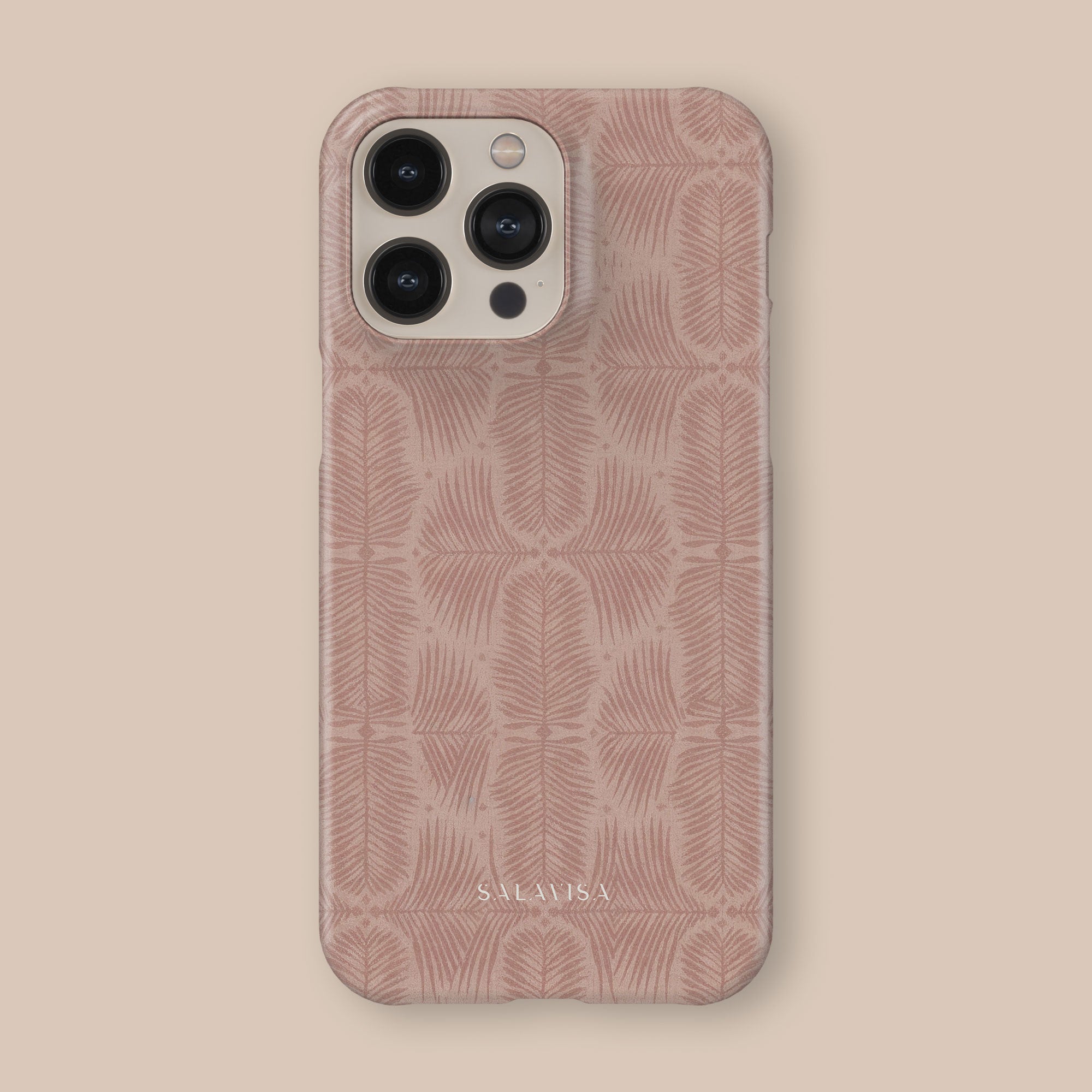 Fern Blush Phone Case — angle view — Salavisa