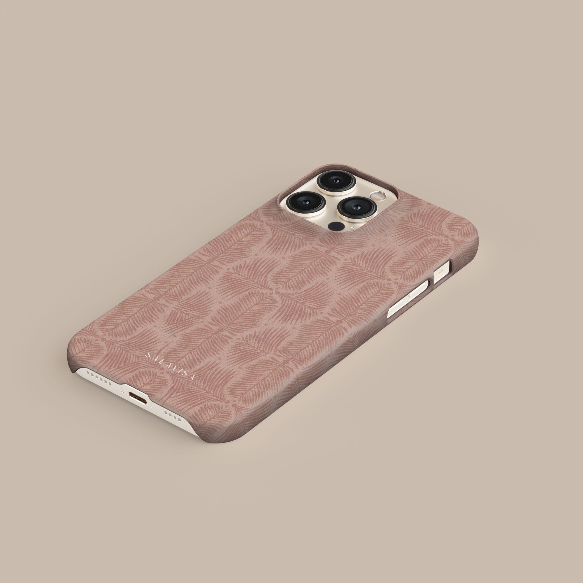 Fern Blush Phone Case — side profile — Salavisa