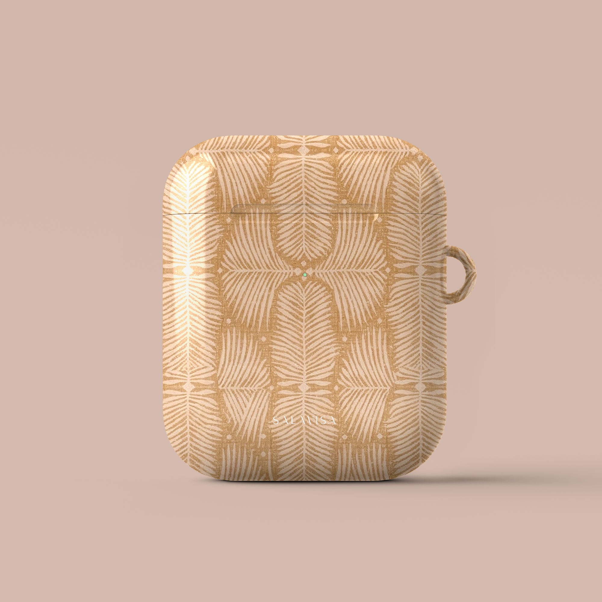 Fern Mustard AirPods Case — view 3 — Salavisa