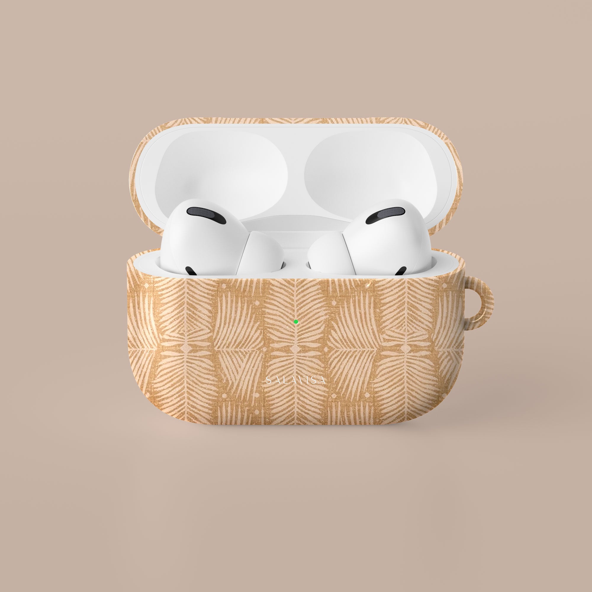 Fern Mustard AirPods Case — view 4 — Salavisa