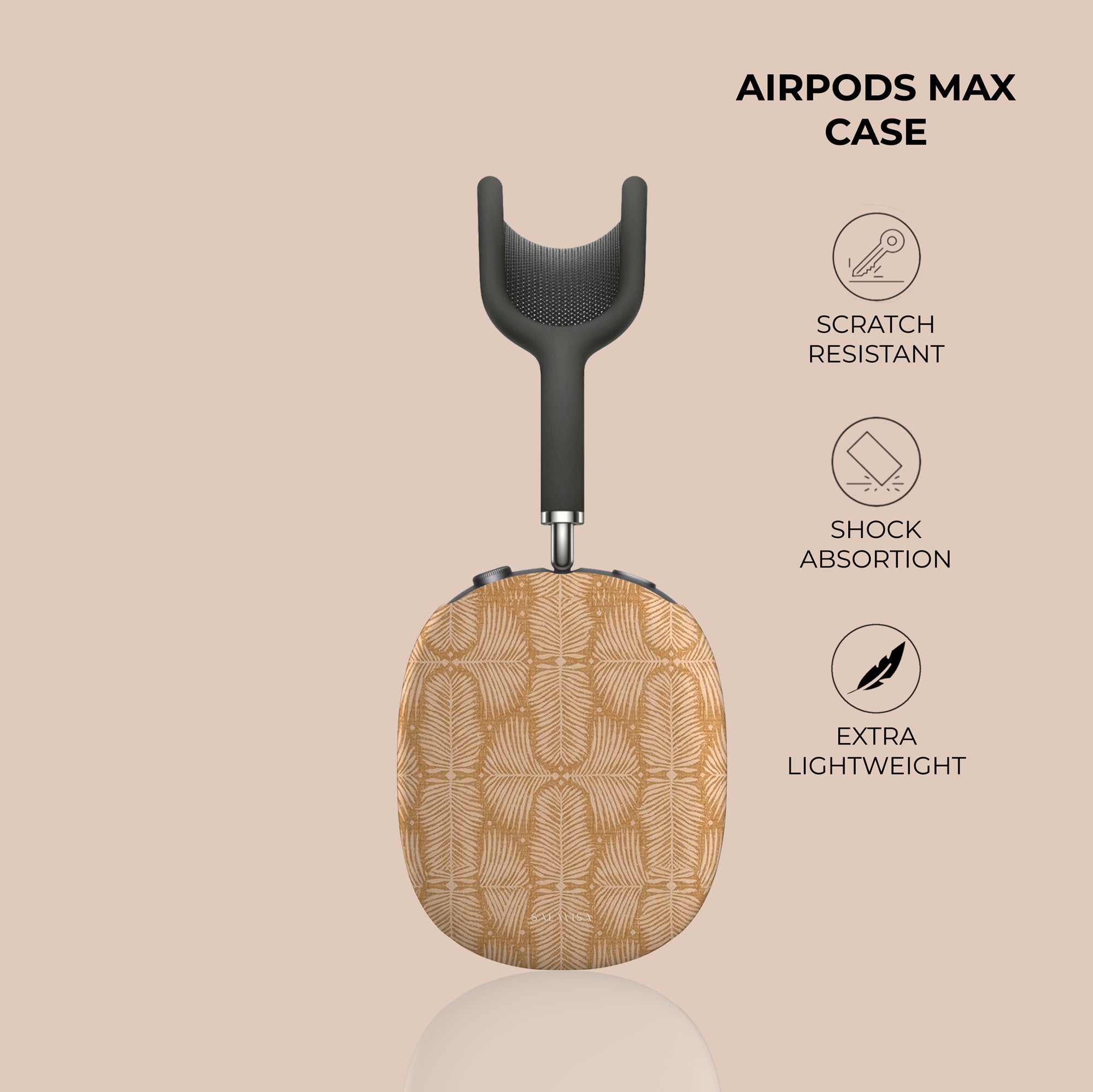 Fern Mustard AirPods Max Case — view 4 — Salavisa