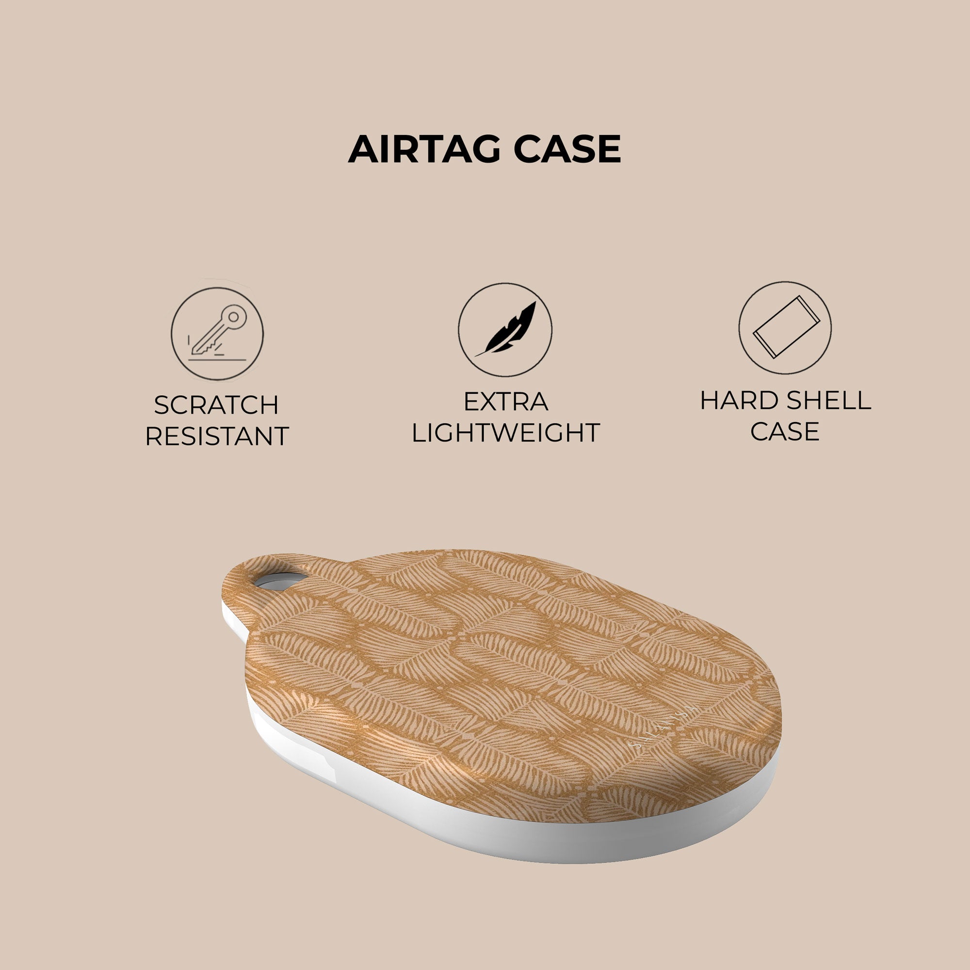Fern Mustard AirTag Holder — view 4 — Salavisa