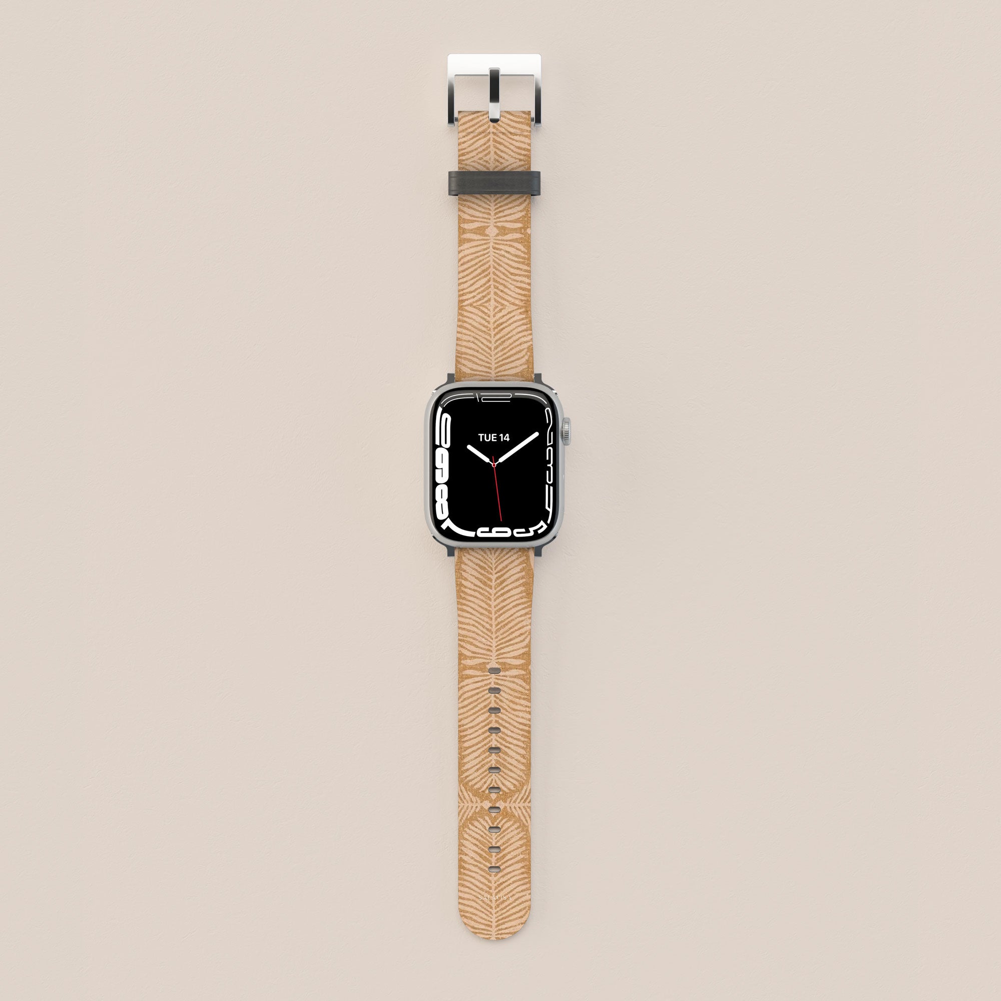Fern Mustard Apple Watch Band — view 2 — Salavisa