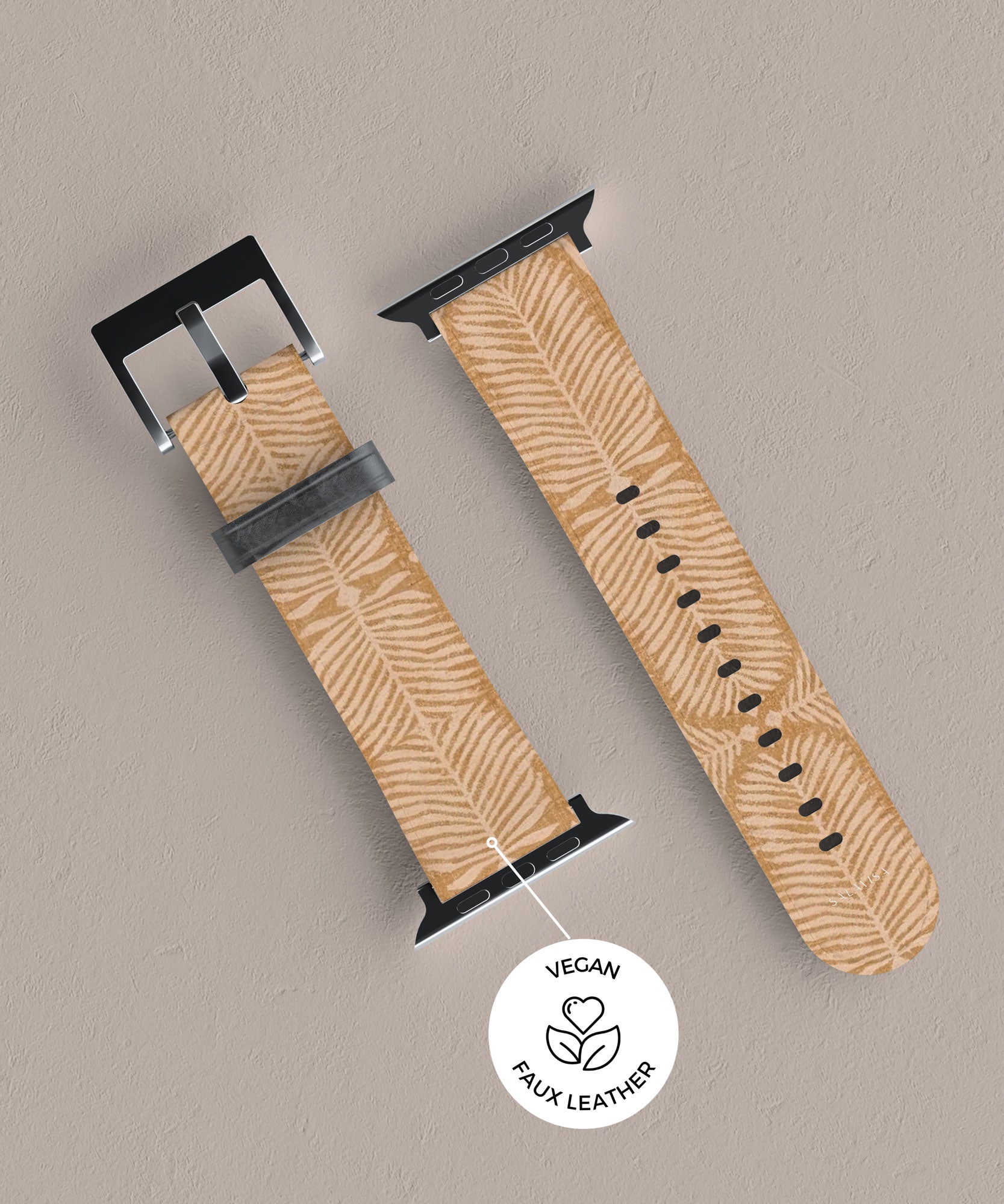 Fern Mustard Apple Watch Band — view 6 — Salavisa