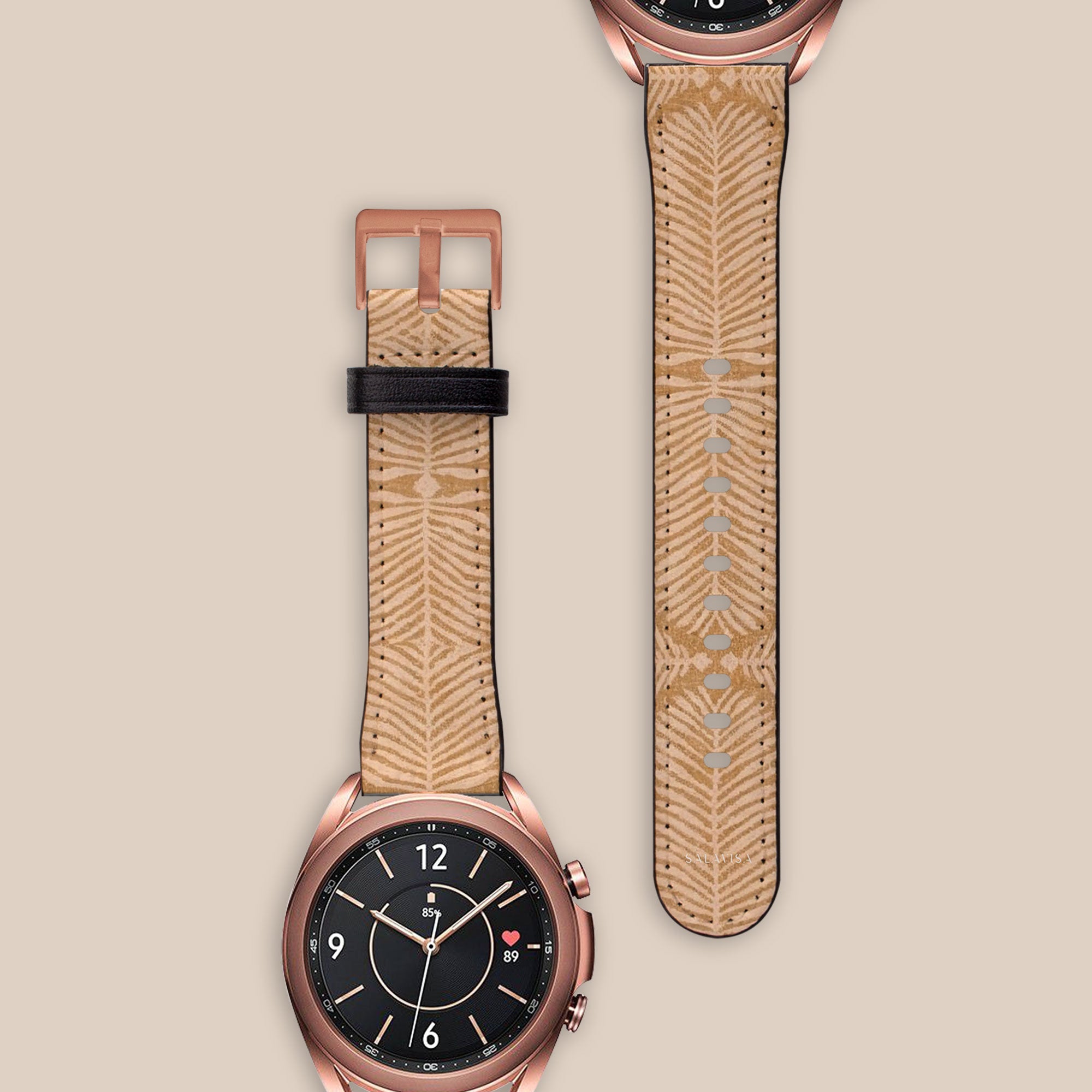 Fern Mustard Galaxy Watch Band — view 2 — Salavisa