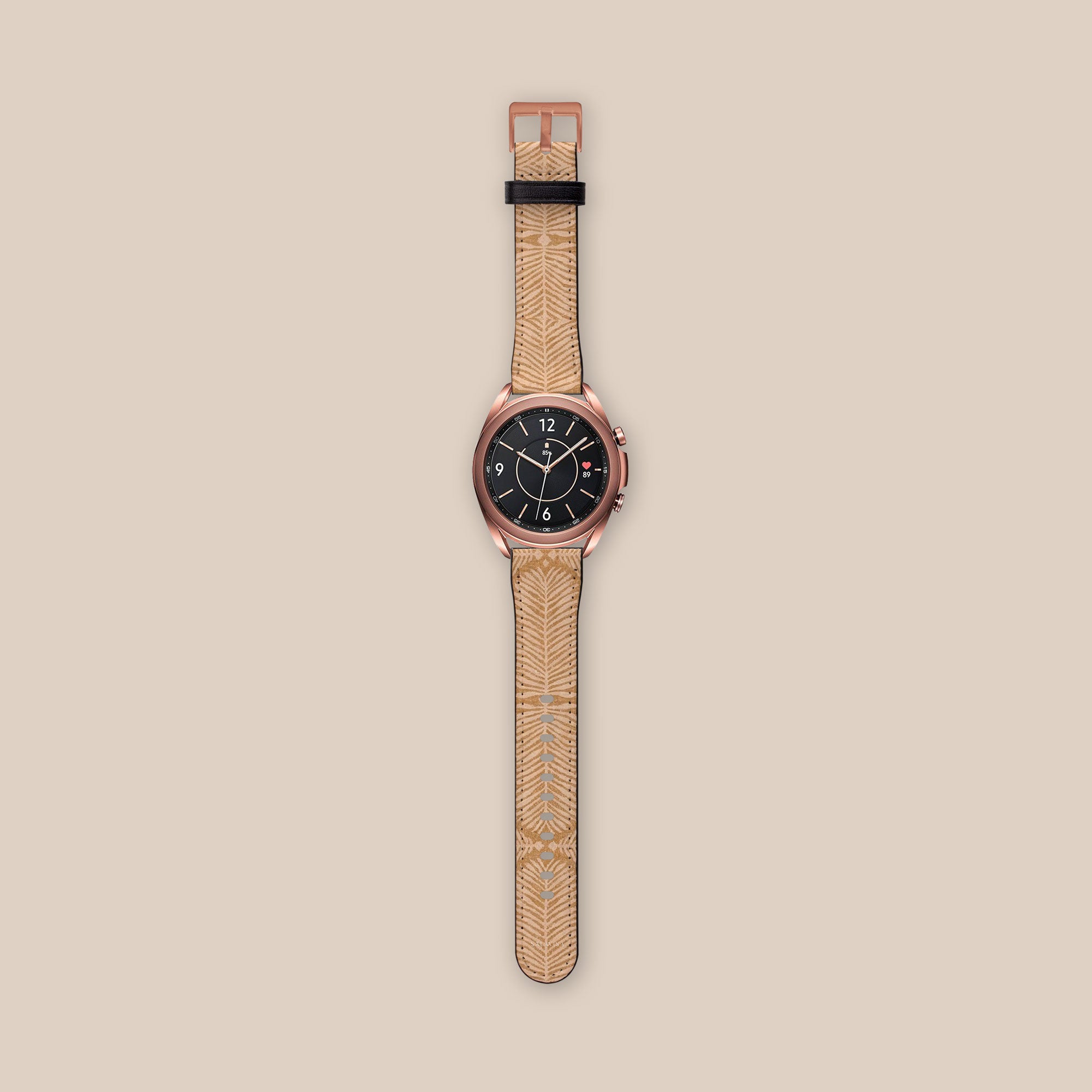 Fern Mustard Galaxy Watch Band — view 3 — Salavisa