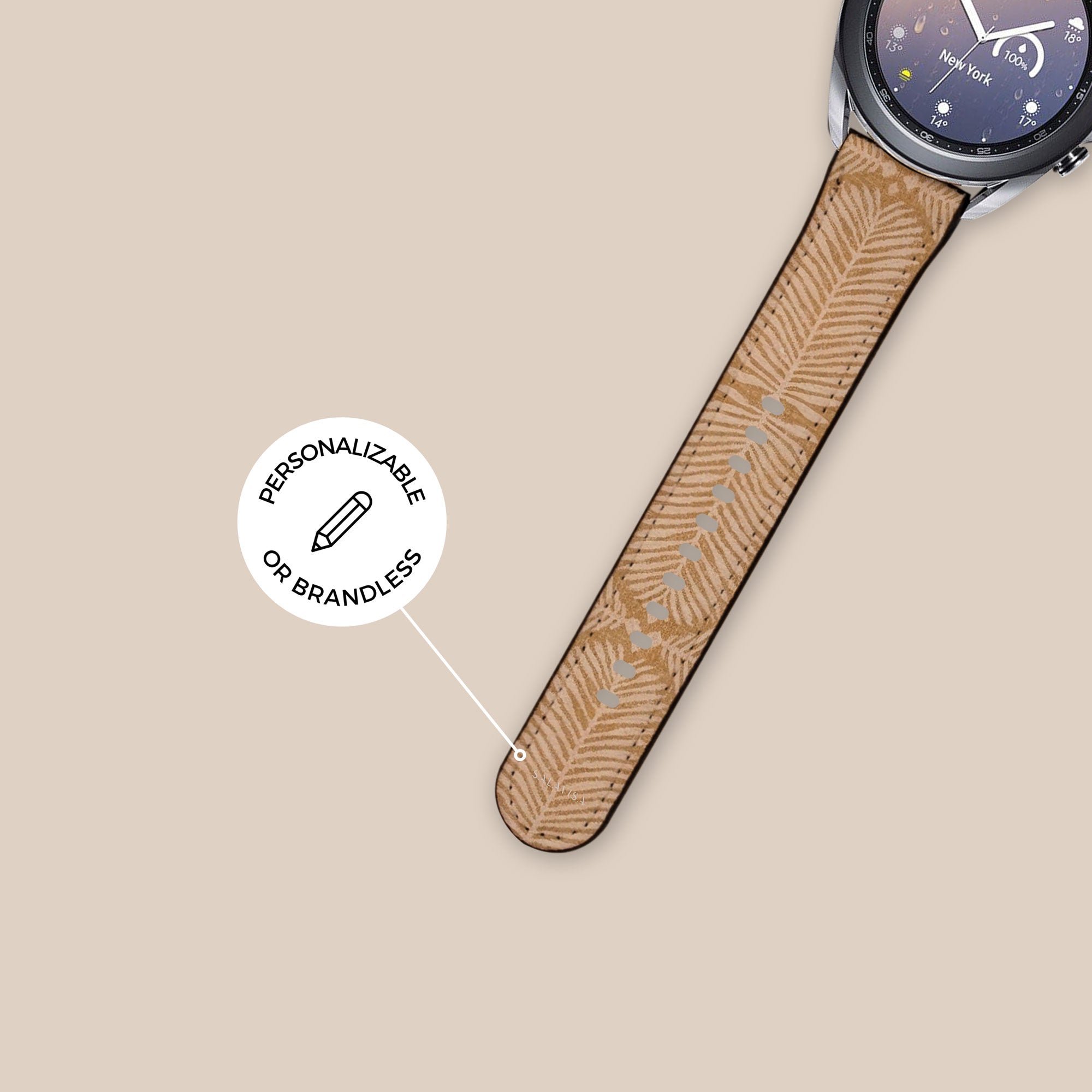 Fern Mustard Galaxy Watch Band — view 5 — Salavisa
