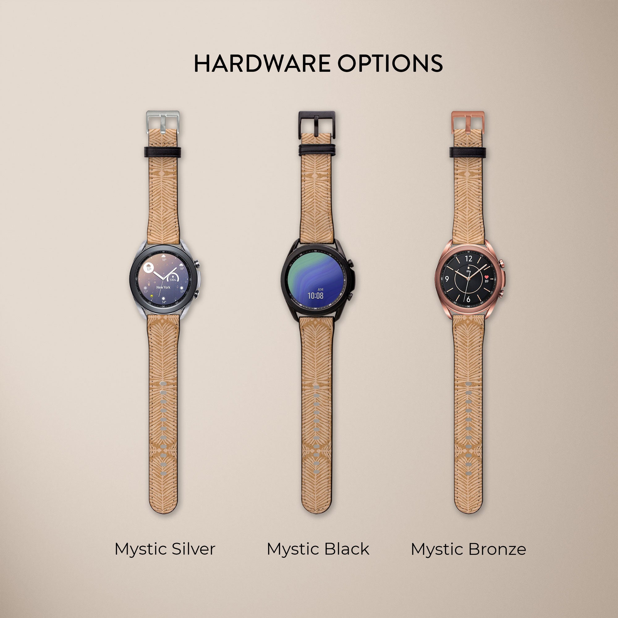 Fern Mustard Galaxy Watch Band — view 6 — Salavisa