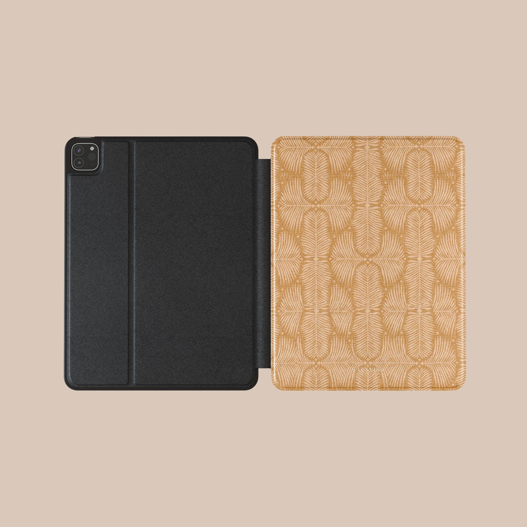 Fern Mustard iPad Case. View 3. — Salavisa