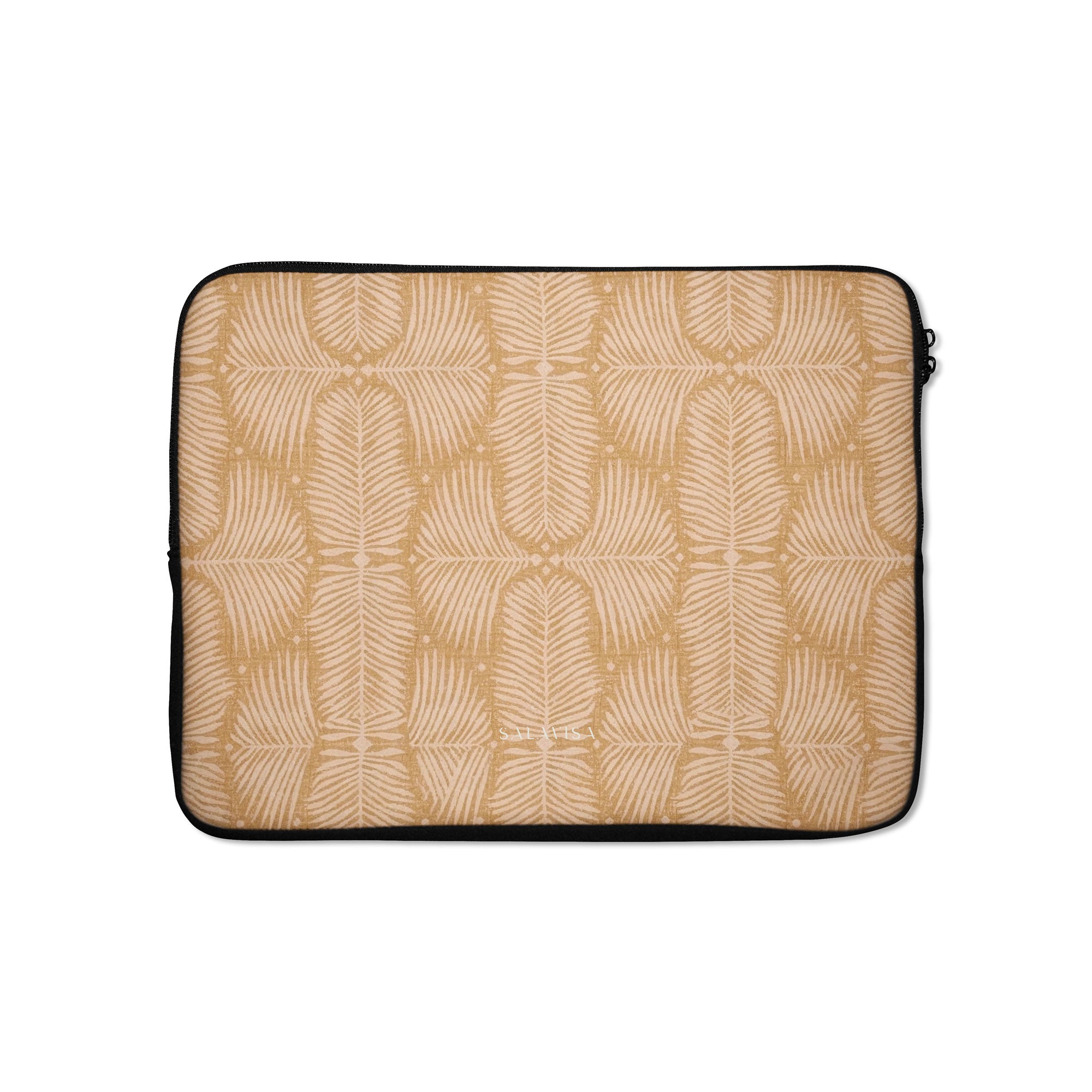 Fern Mustard Laptop Sleeve — Salavisa