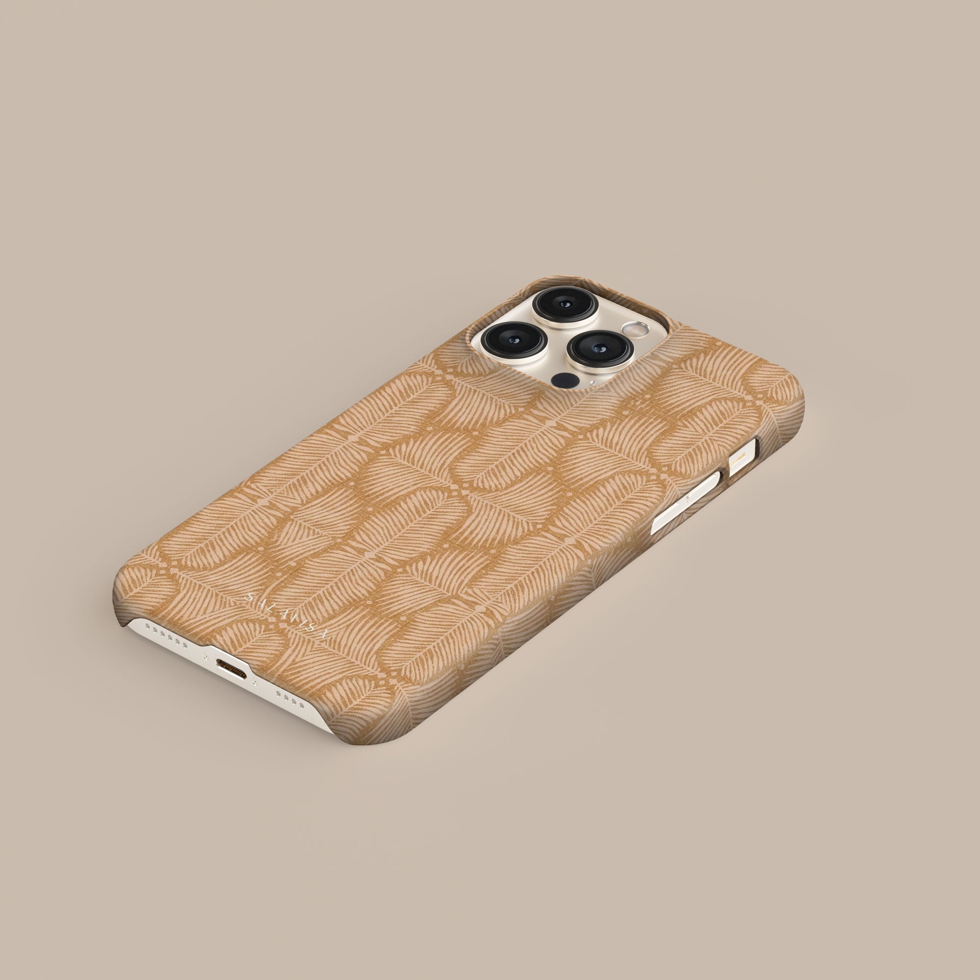 Fern Mustard Phone Case — side profile — Salavisa