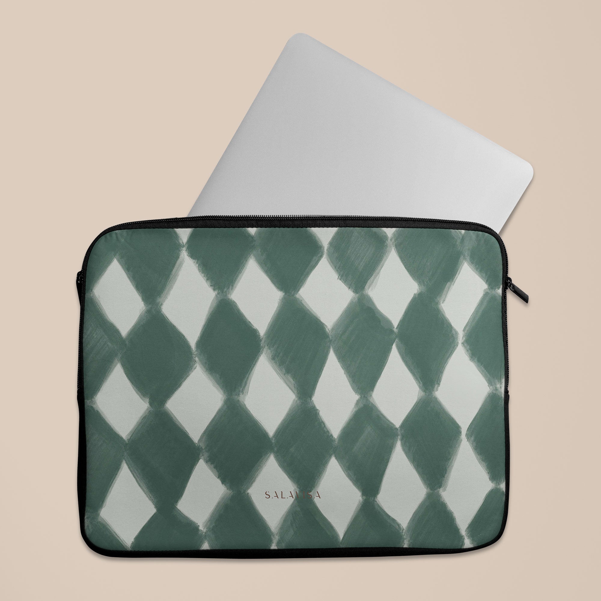 Harlequin Forest Laptop Sleeve — view 5 — Salavisa