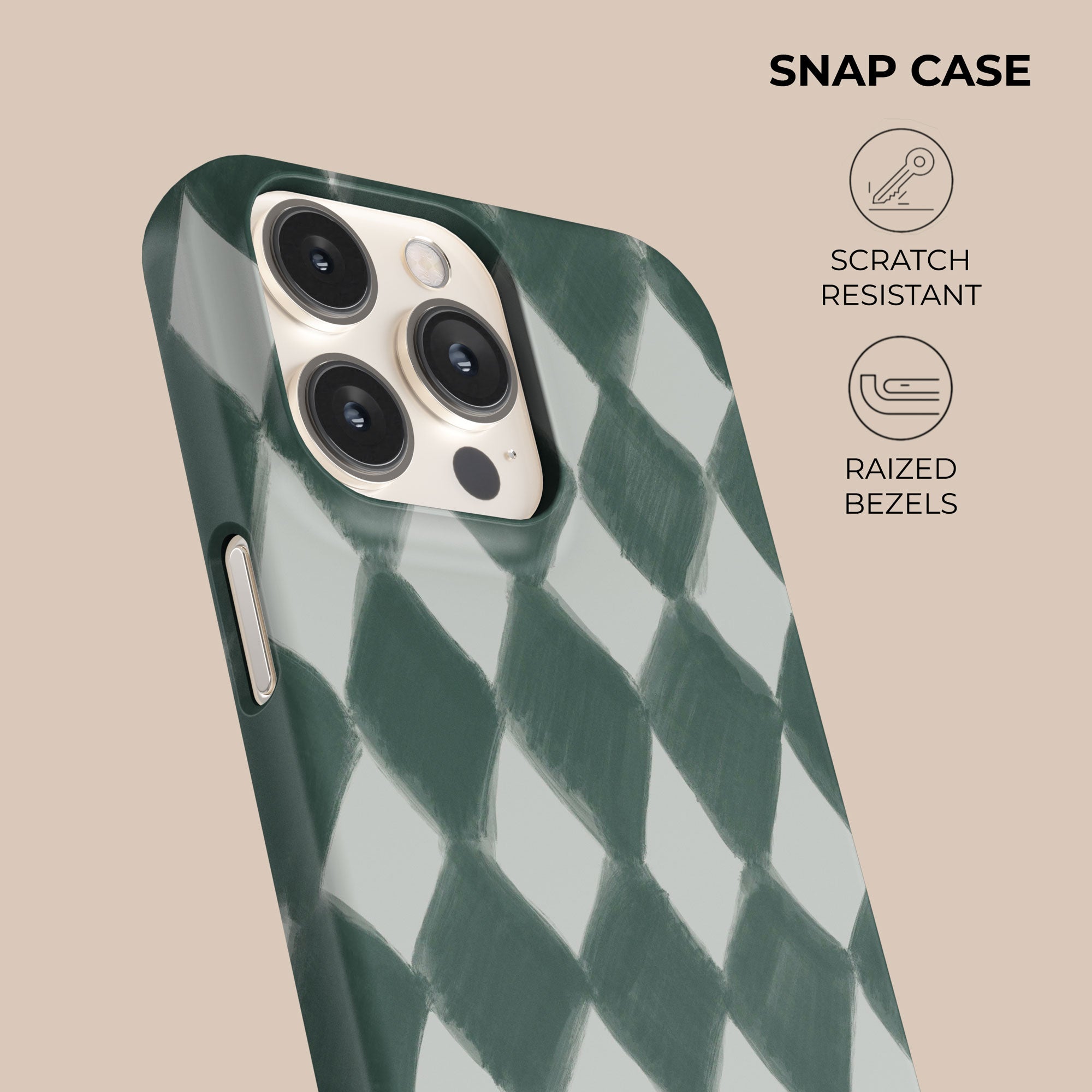 Harlequin Forest Phone Case — view 5 — Salavisa