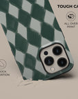 Harlequin Forest Phone Case — detail view