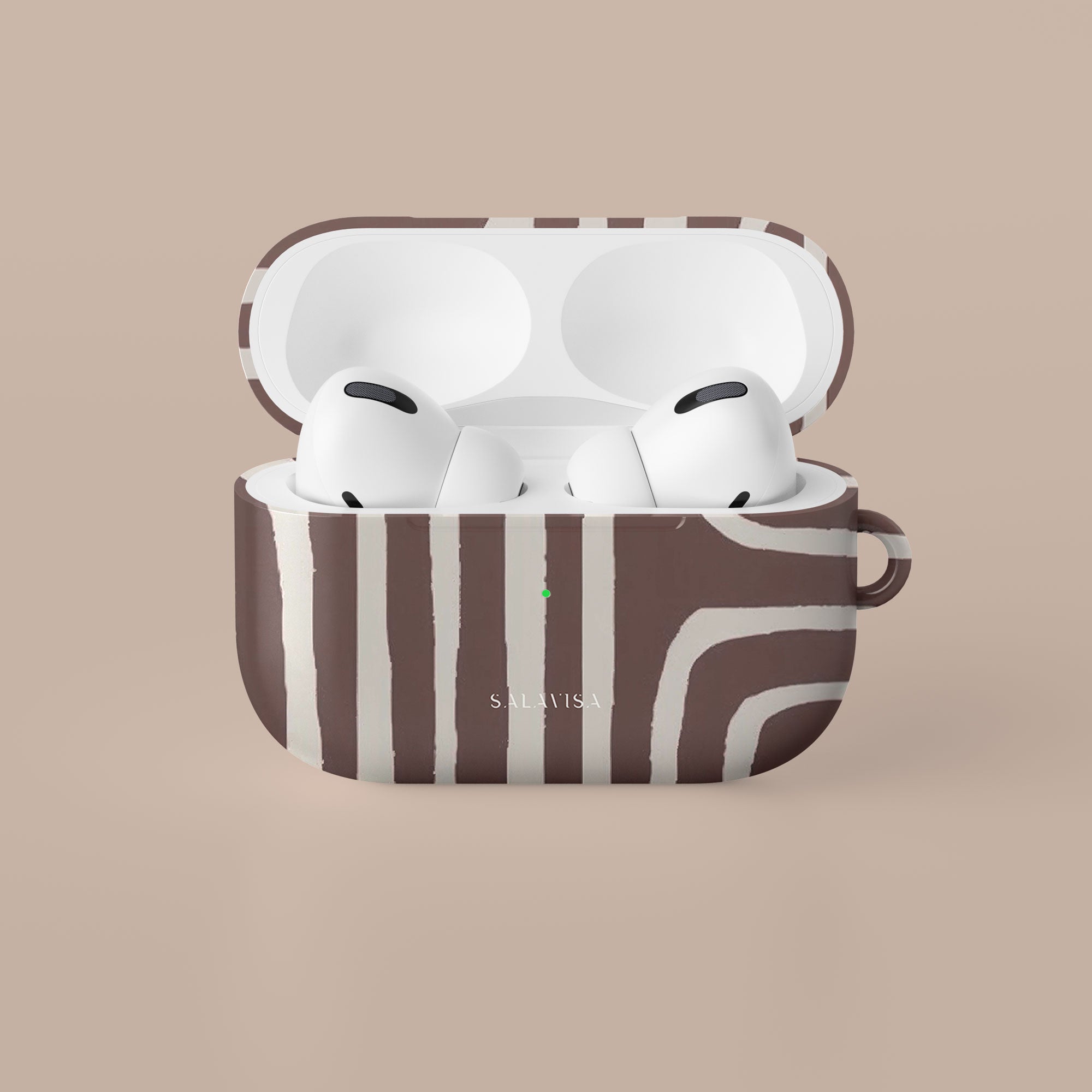 Labyrinth Burgundy AirPods Case — view 4 — Salavisa