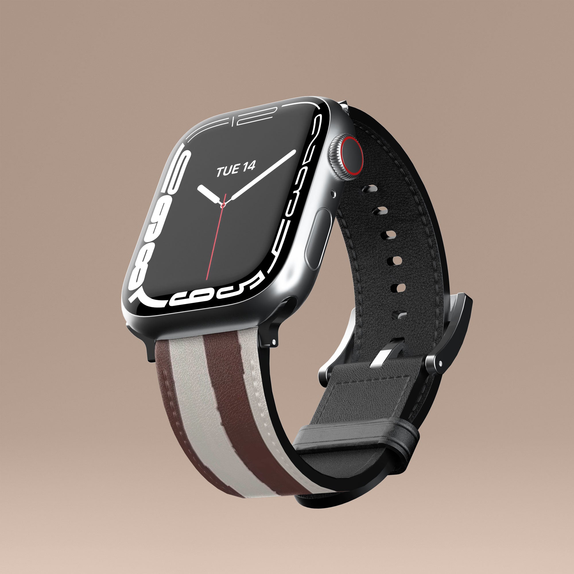 Labyrinth Burgundy Apple Watch Band — view 4 — Salavisa