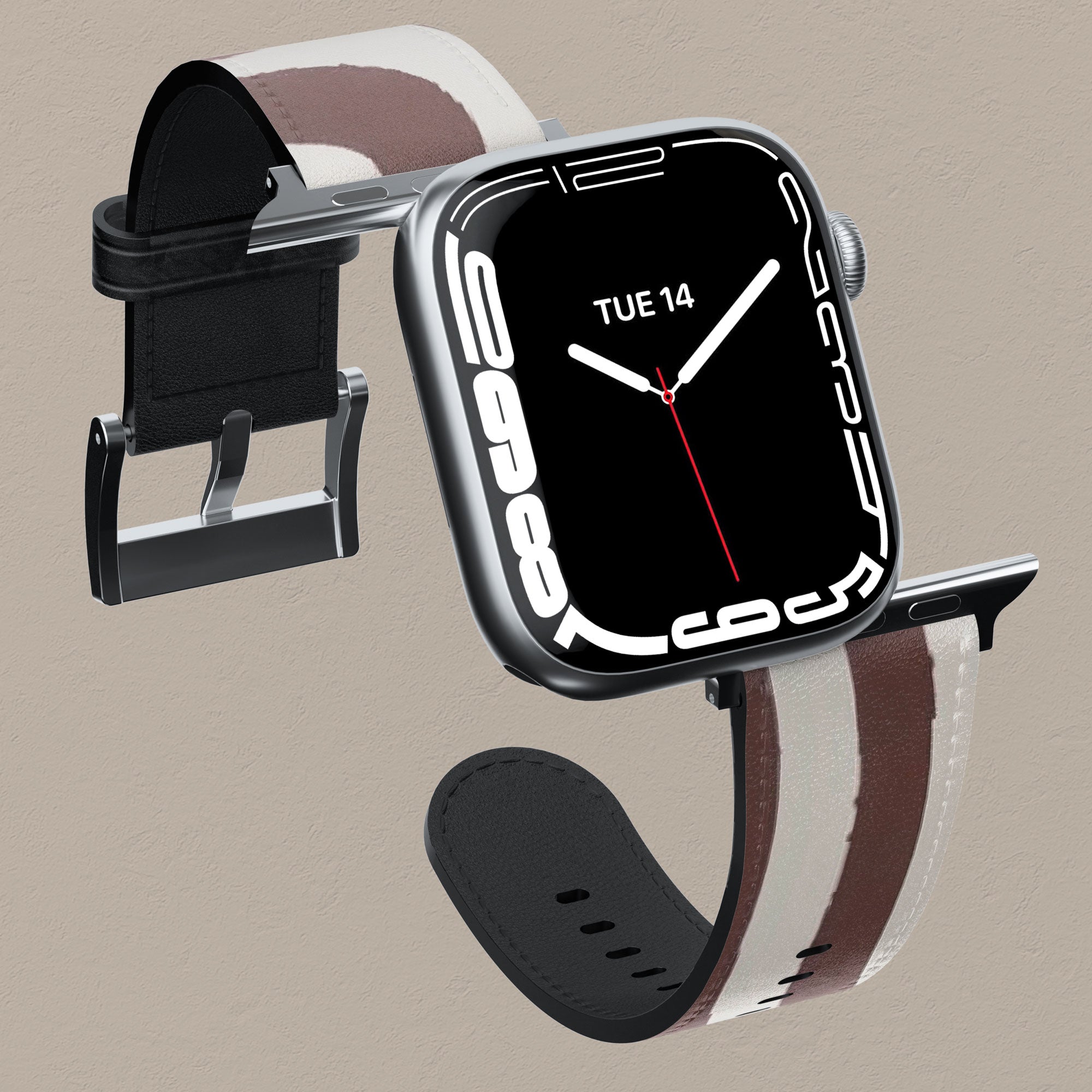 Labyrinth Burgundy Apple Watch Band — view 5 — Salavisa