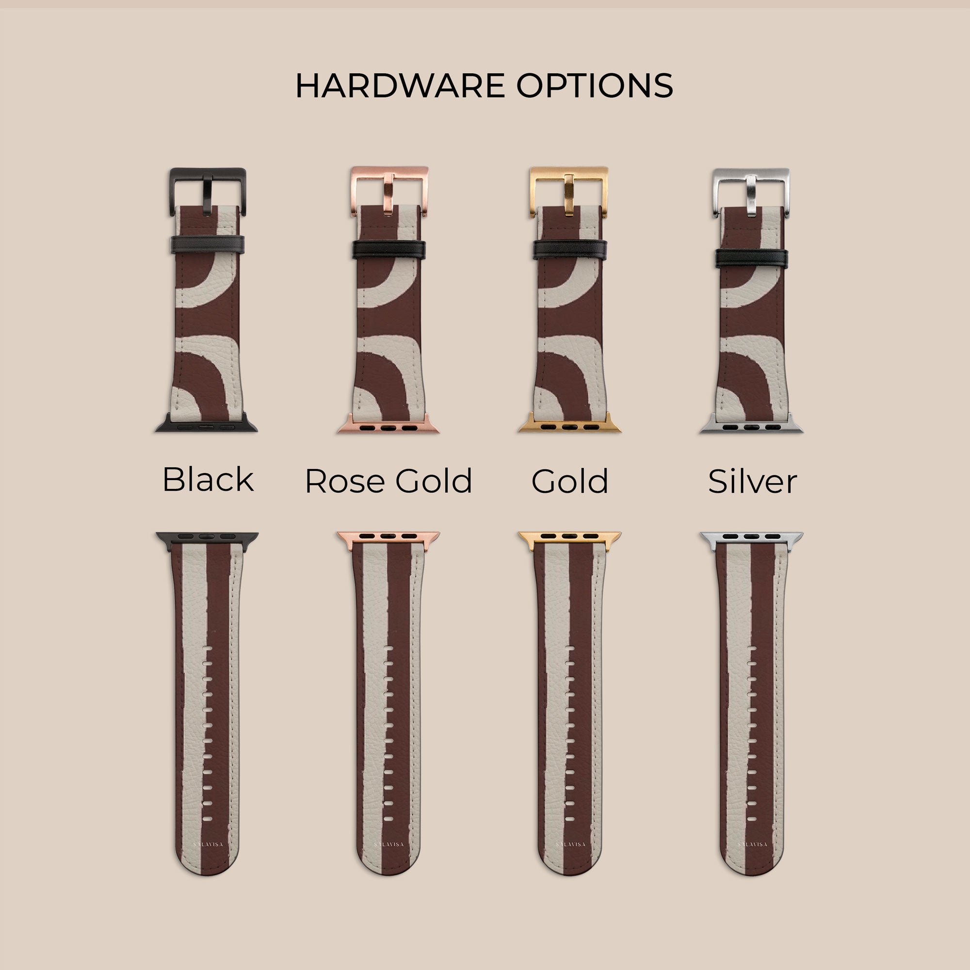 Labyrinth Burgundy Apple Watch Band — view 8