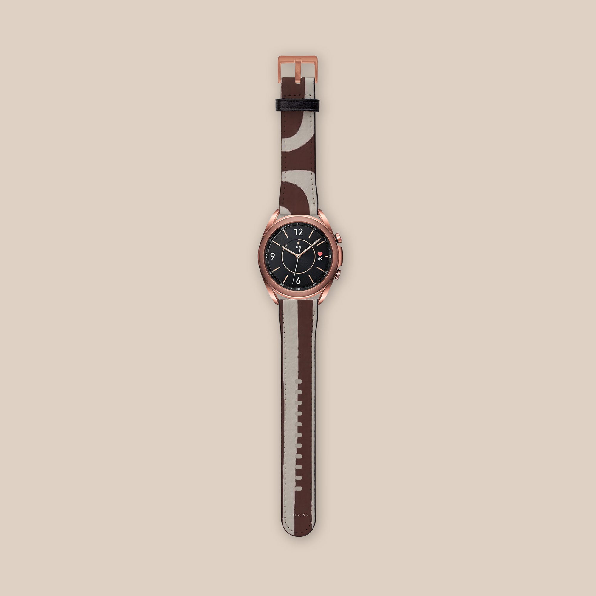 Labyrinth Burgundy Galaxy Watch Band — view 3 — Salavisa