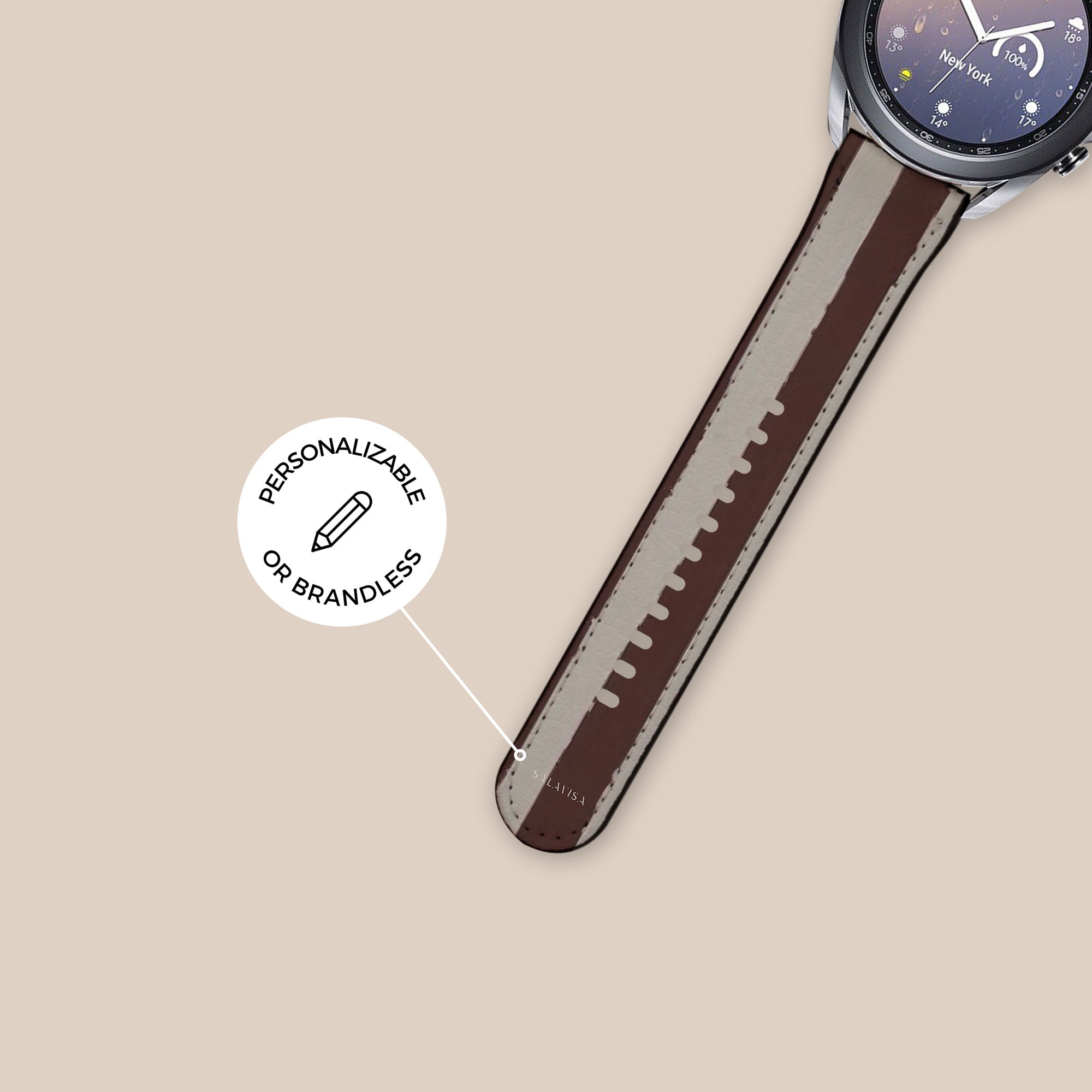 Labyrinth Burgundy Galaxy Watch Band — view 5 — Salavisa
