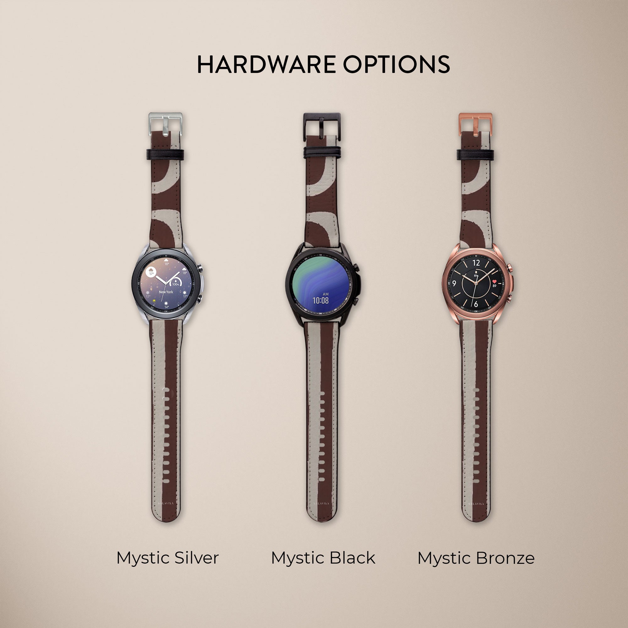 Labyrinth Burgundy Galaxy Watch Band — view 6 — Salavisa