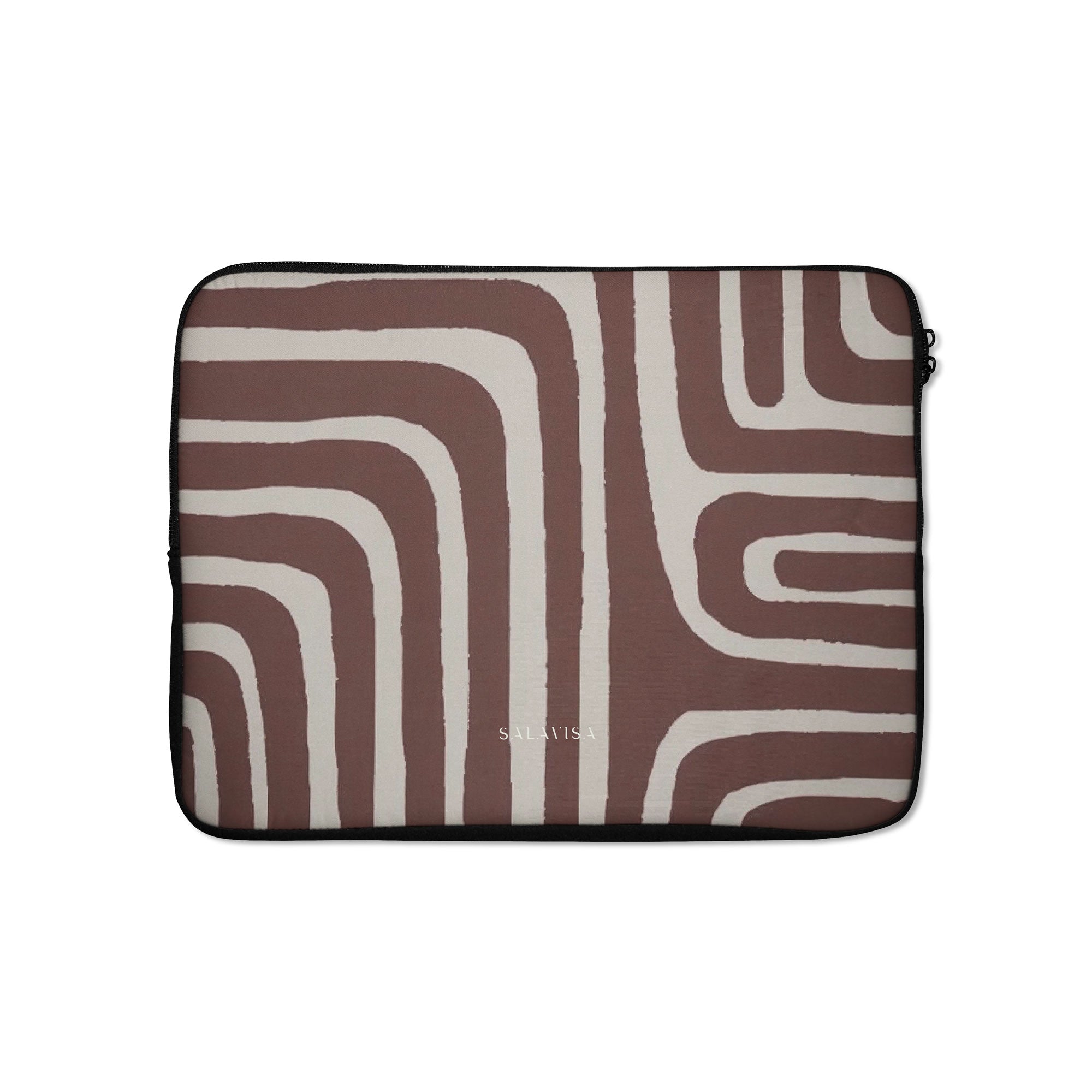 Labyrinth Burgundy Laptop Sleeve — Salavisa