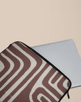 Labyrinth Burgundy Laptop Sleeve — view 4