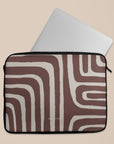 Labyrinth Burgundy Laptop Sleeve — view 5