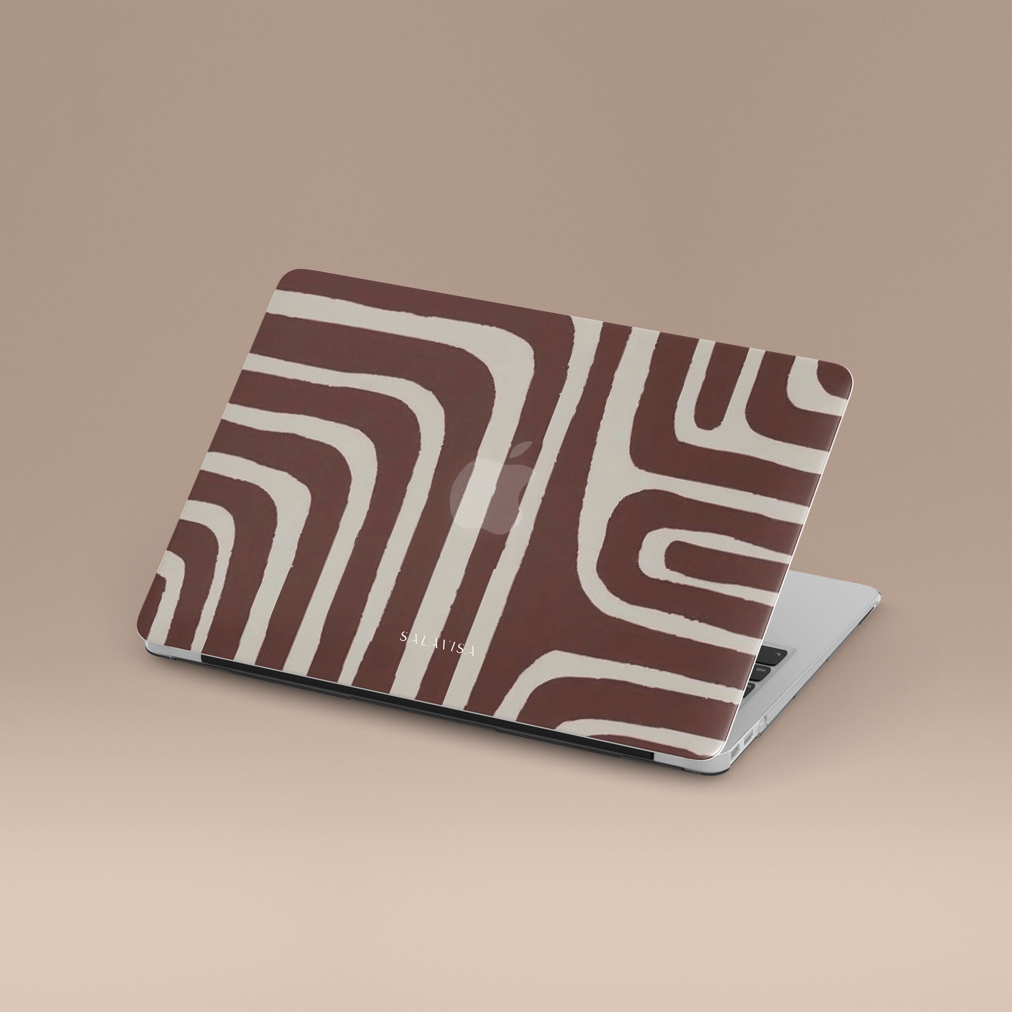 Labyrinth Burgundy MacBook Case — view 4 — Salavisa