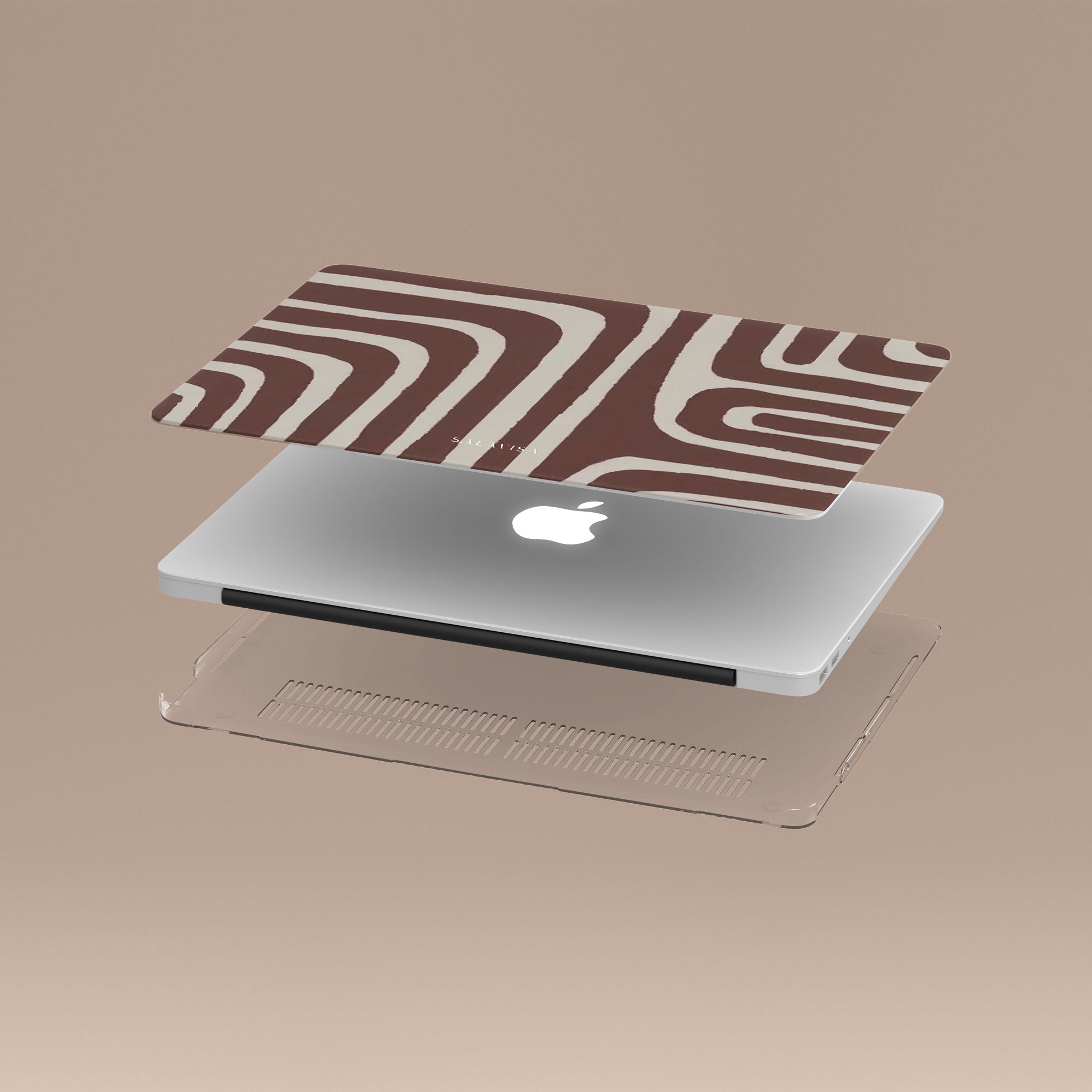 Labyrinth Burgundy MacBook Case — view 5 — Salavisa