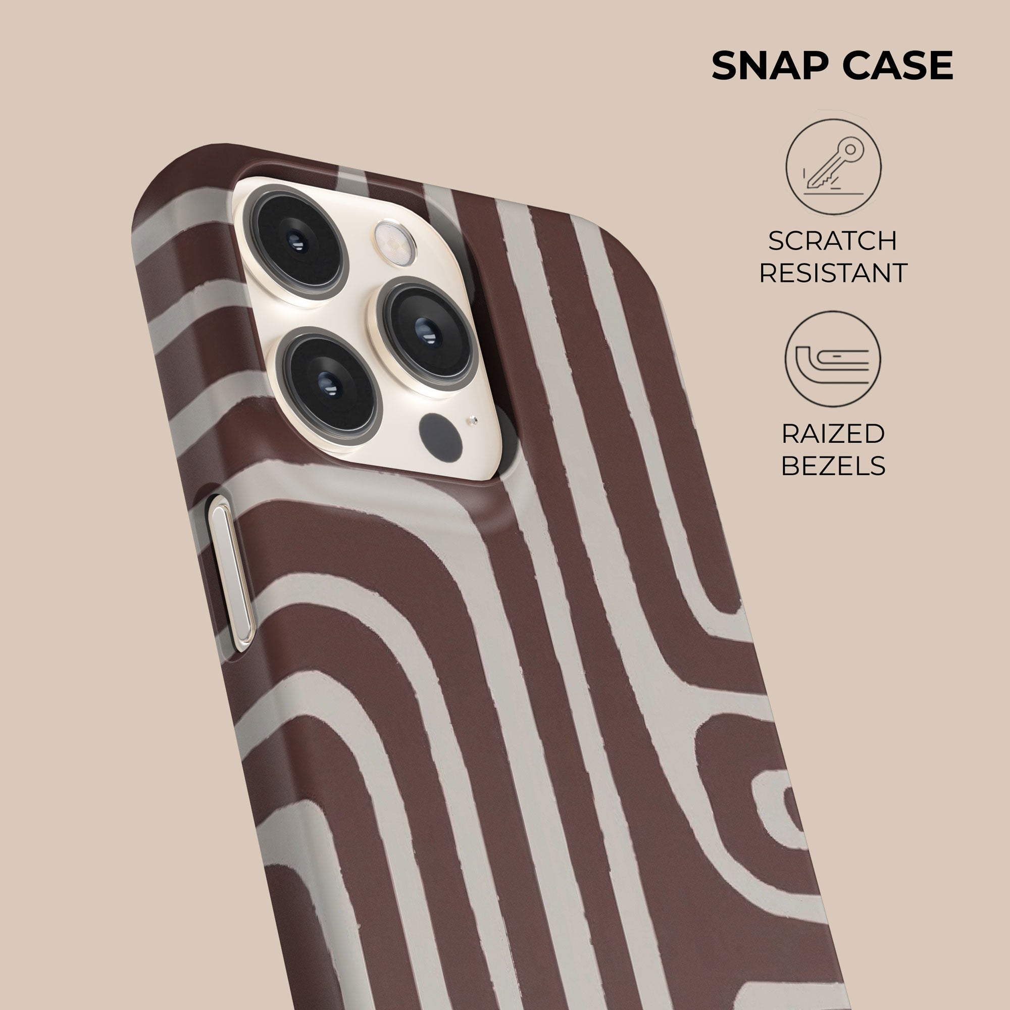 Labyrinth Burgundy Phone Case — view 5