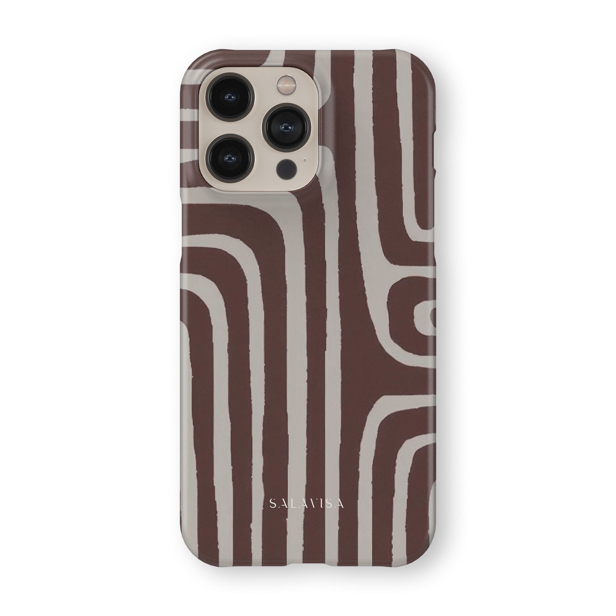 Labyrinth Burgundy Phone Case — front view